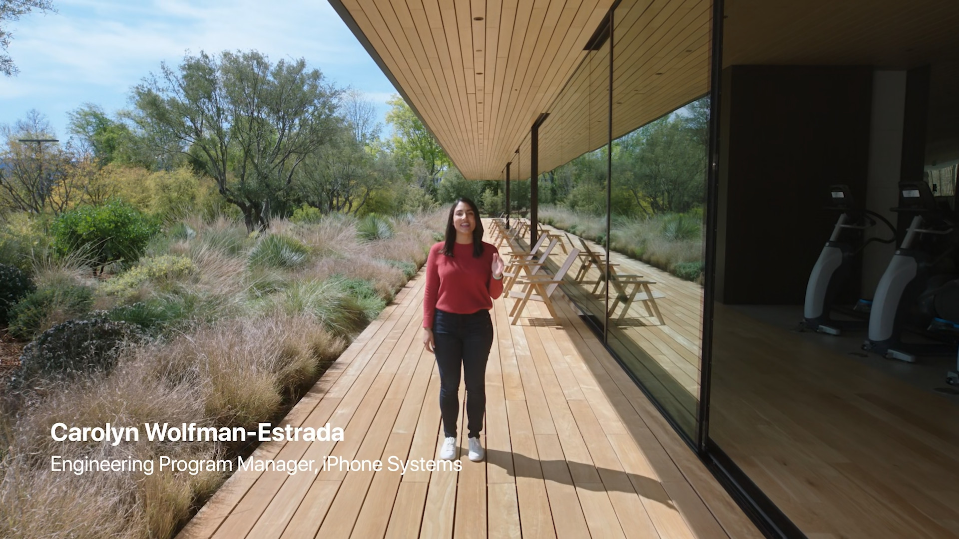 person walking outside