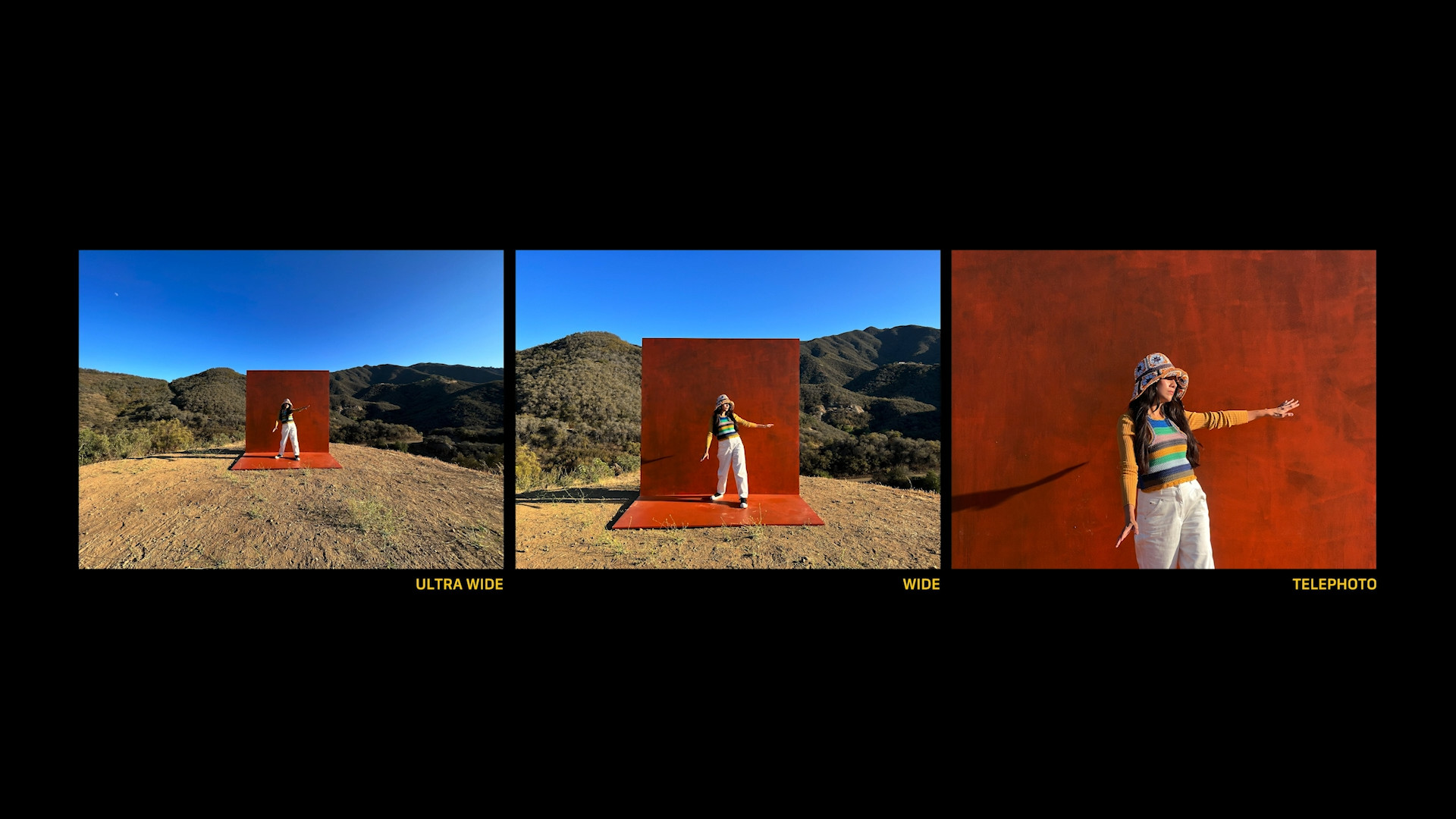 photo comparison ultra wide wide telephoto