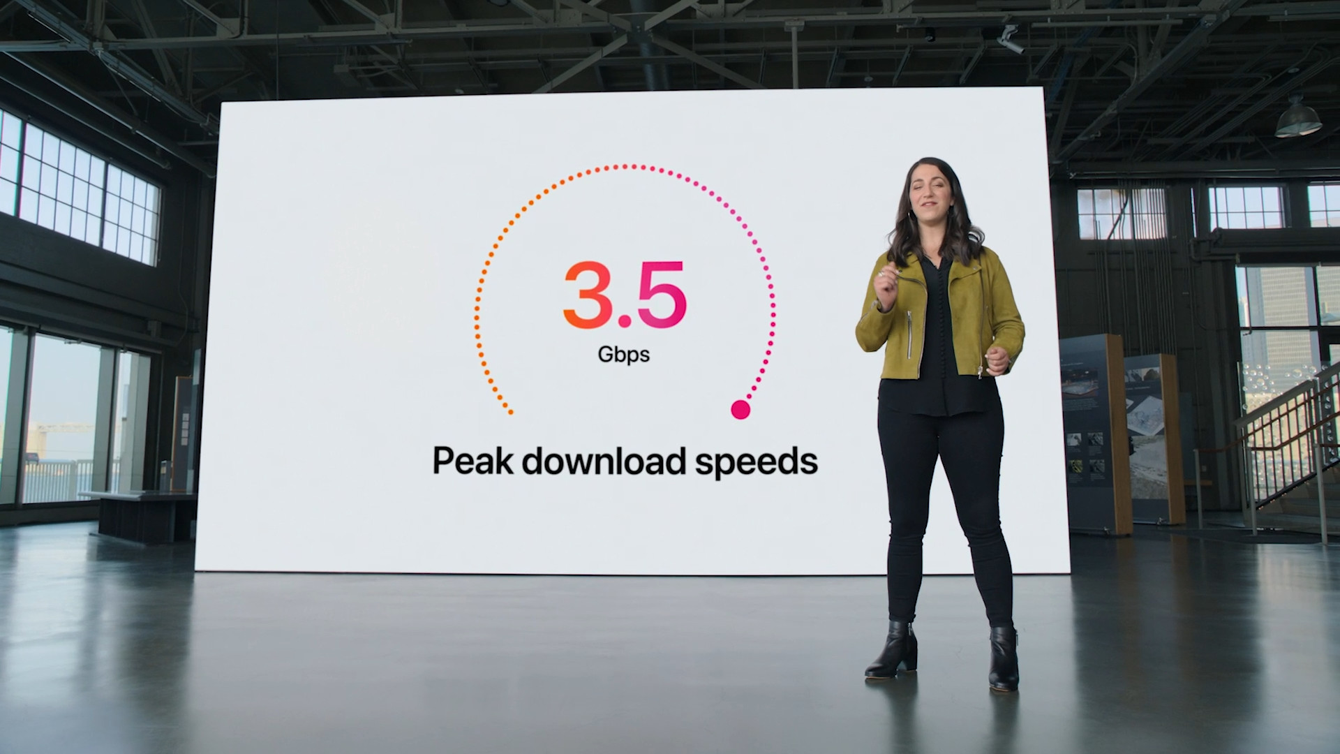 presentation peak download speeds