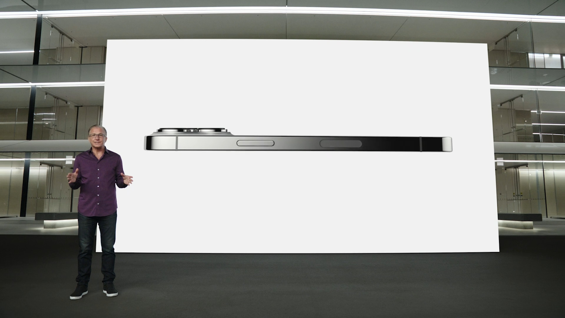 presentation smartphone side view