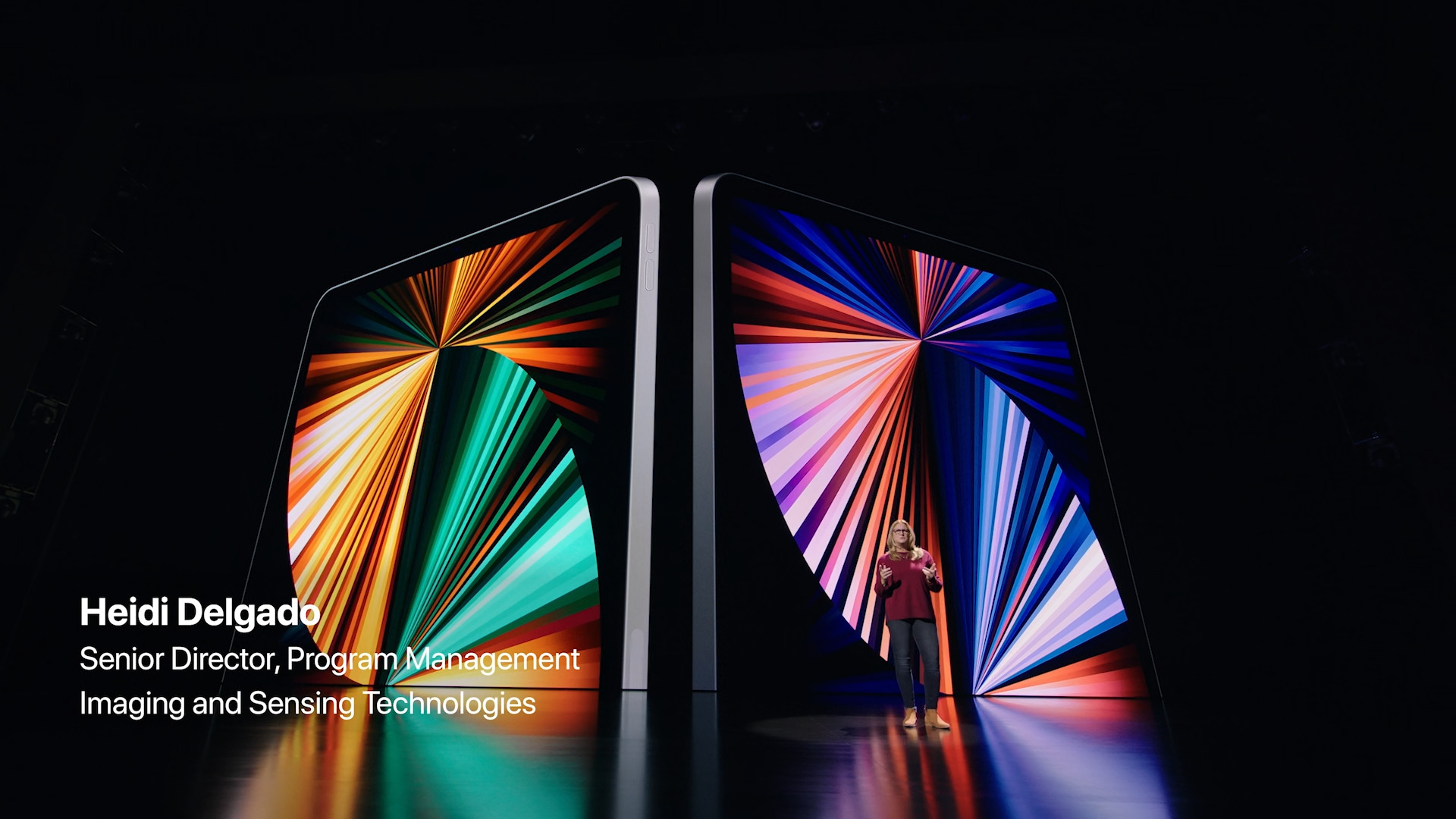 presentation with large ipad display