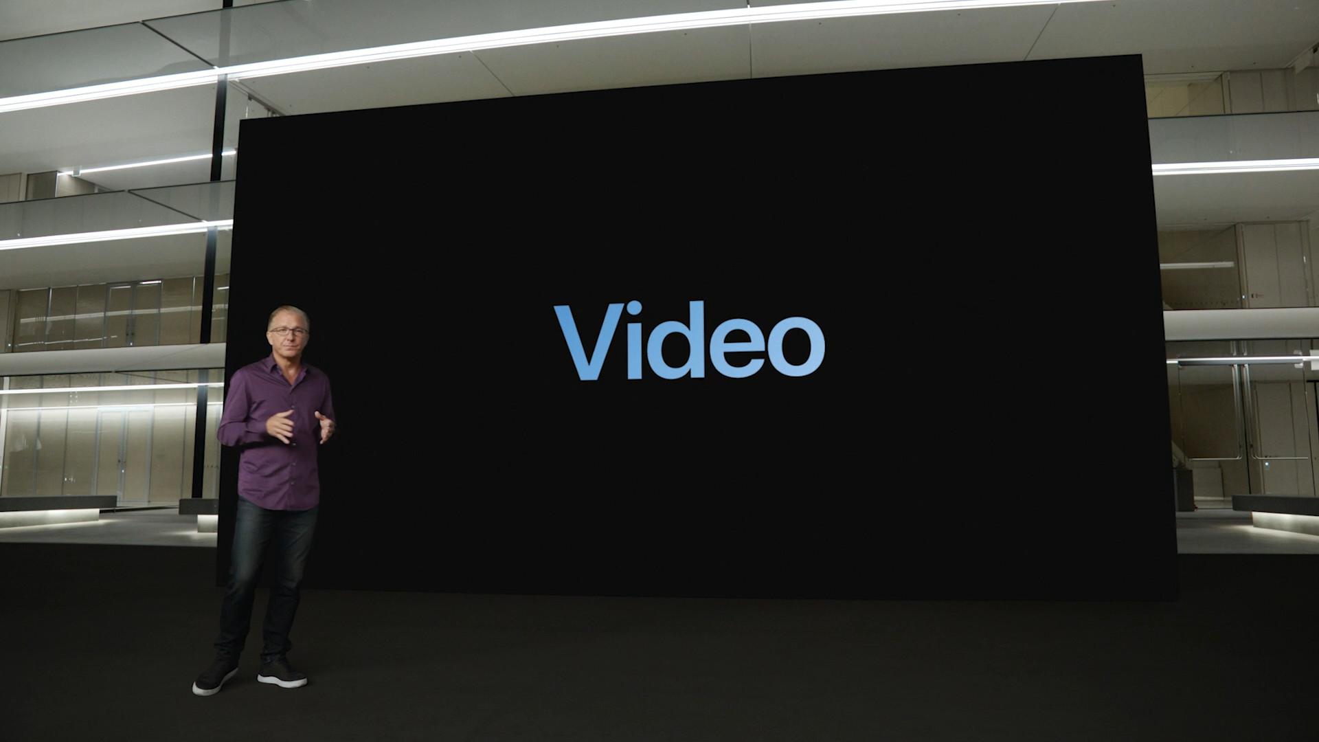 presentation with video display