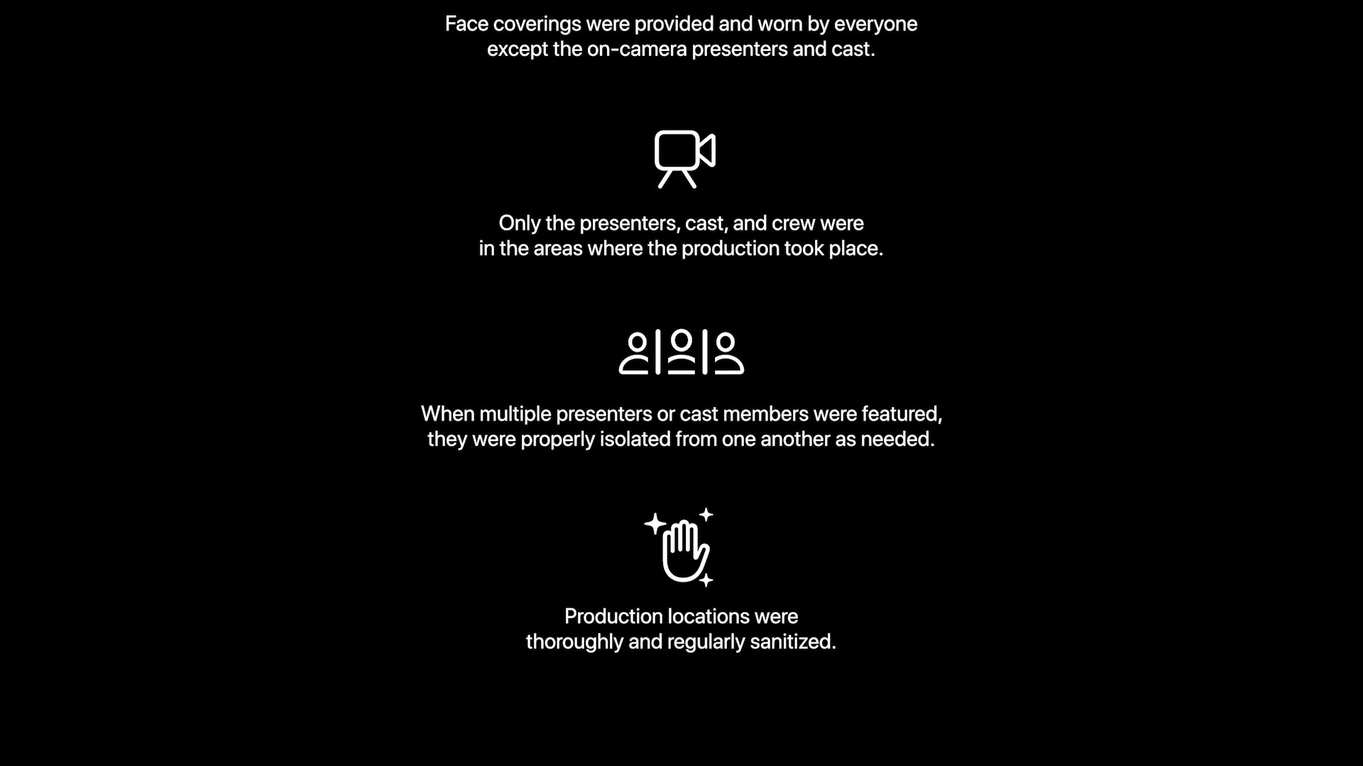 production sanitization