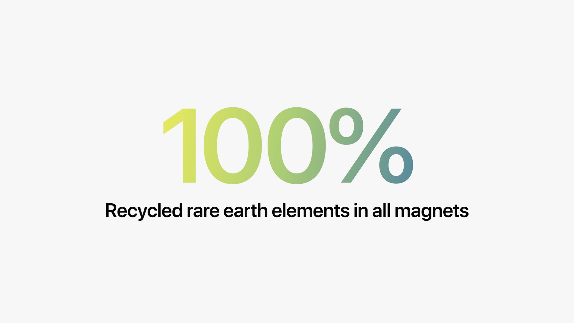 recycled materials announcement