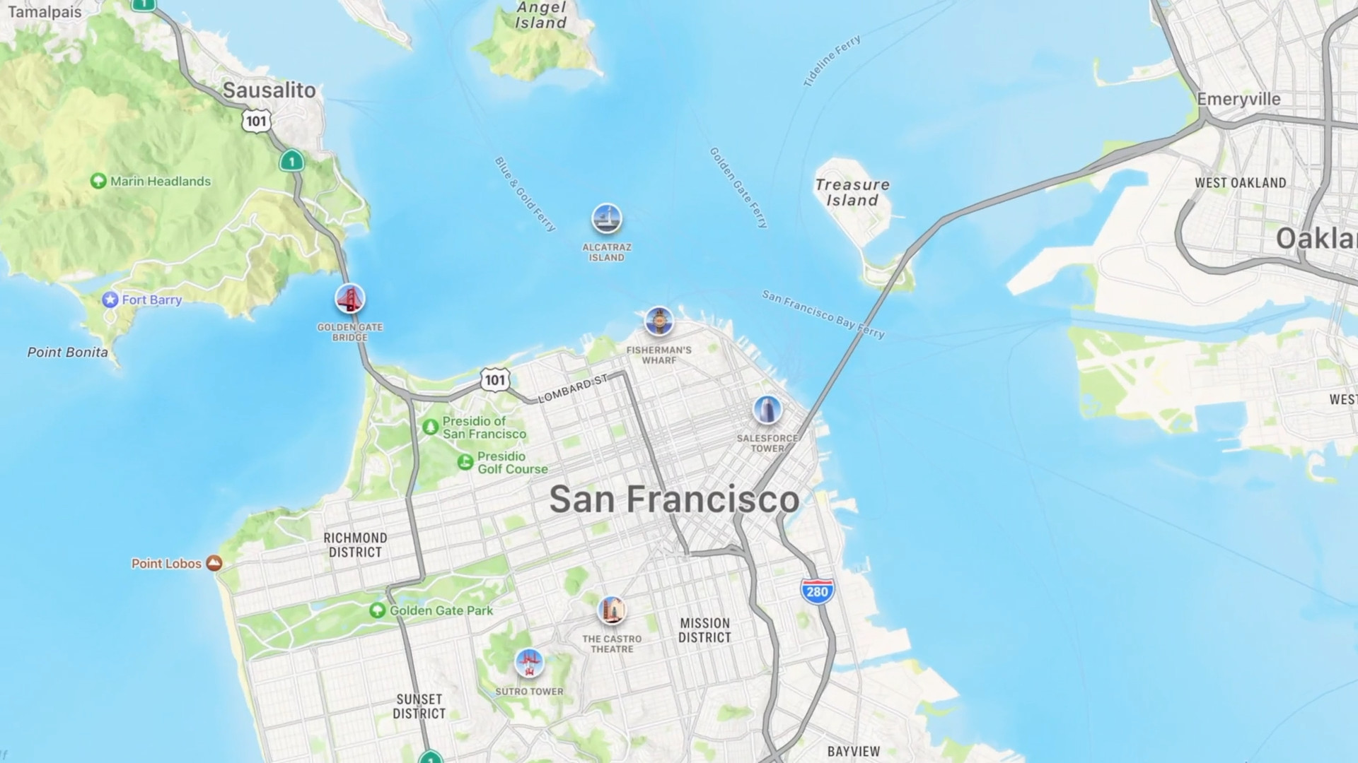 san francisco map view