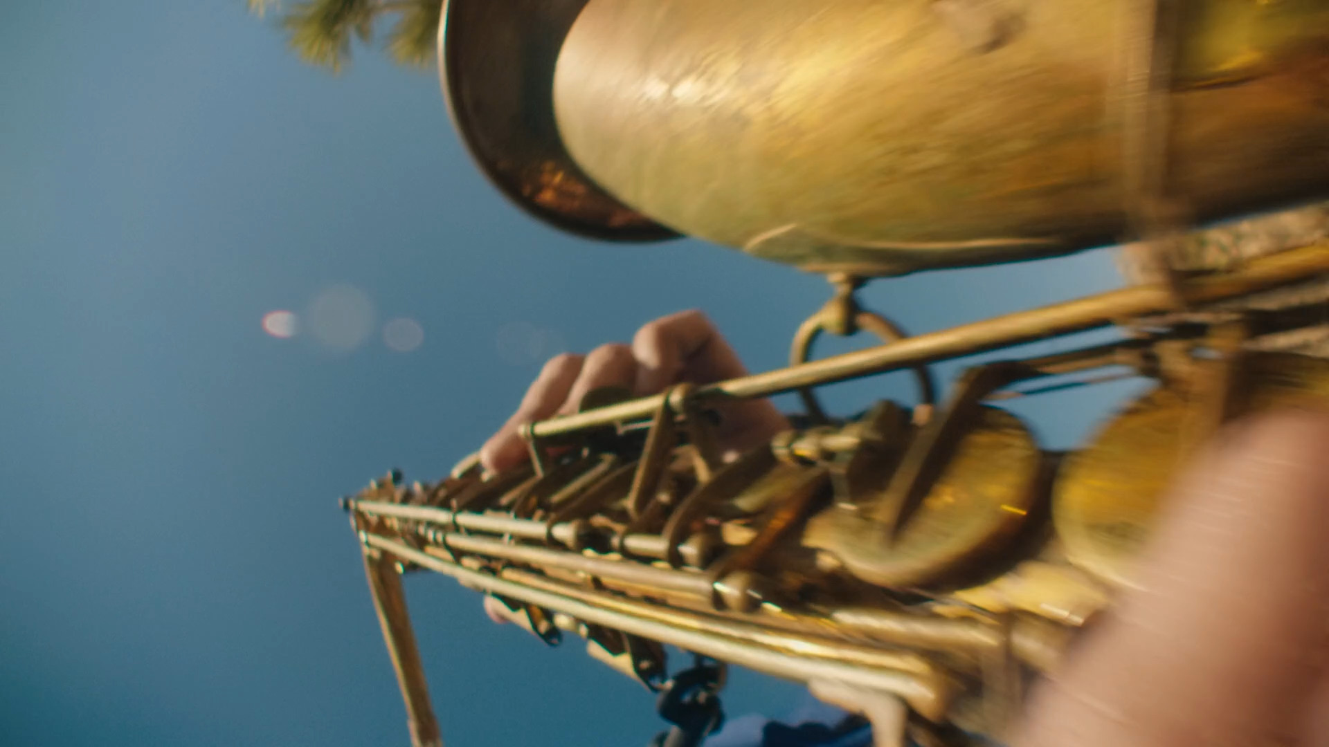 saxophone closeup playing