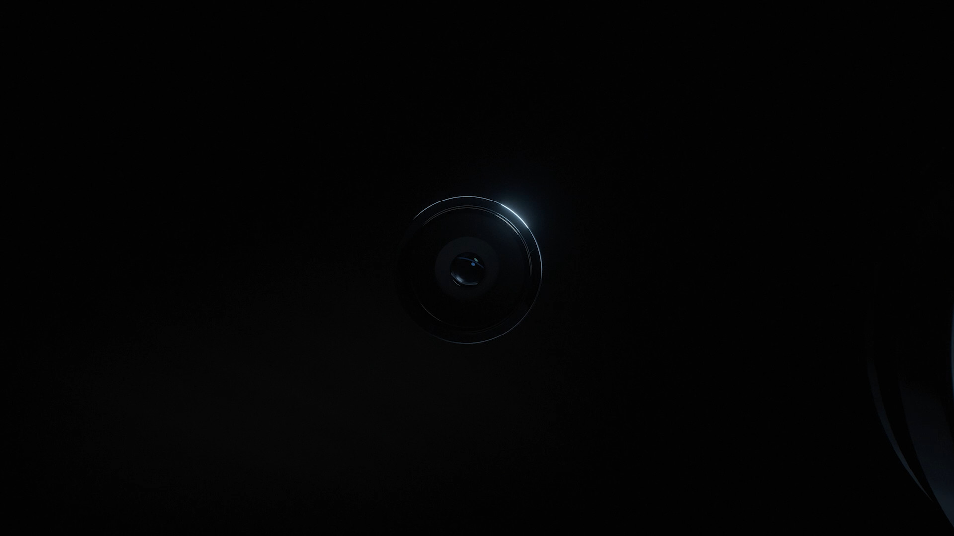 single camera lens dark