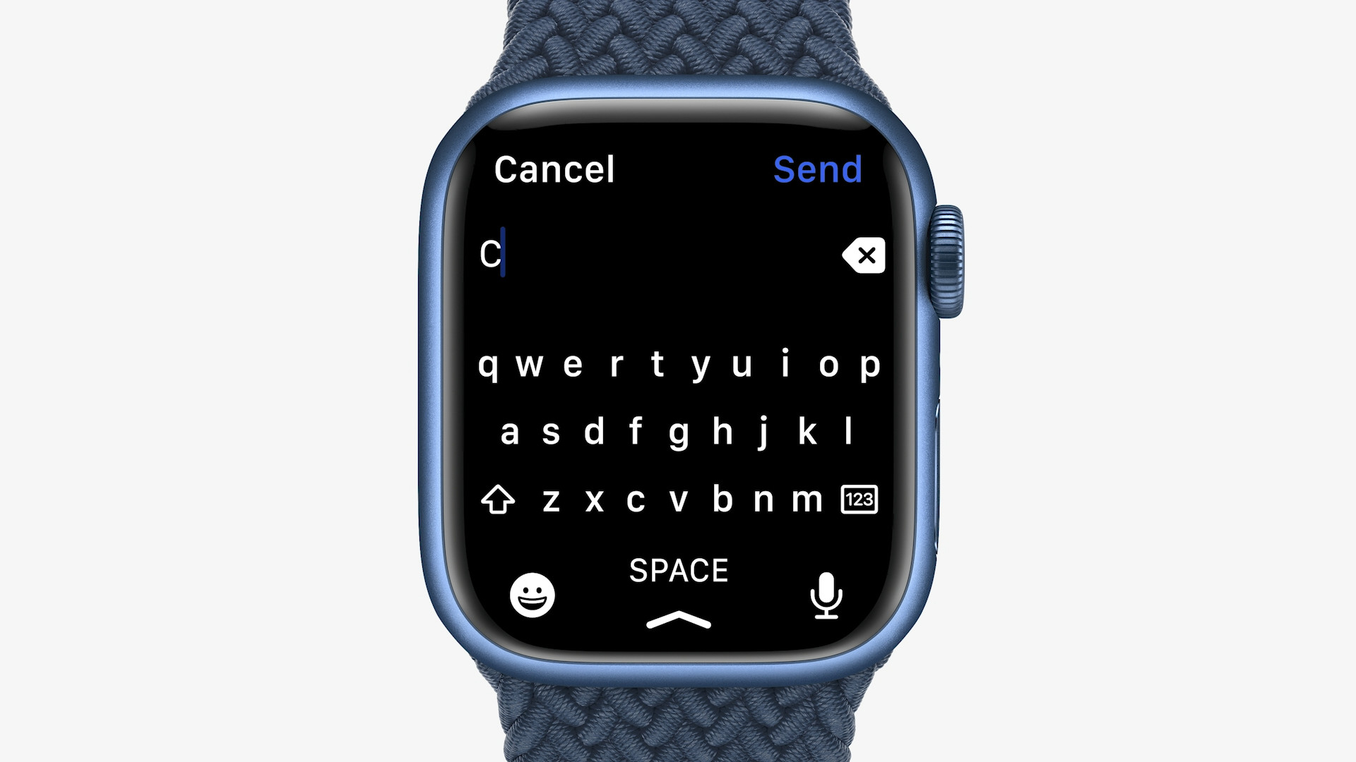 smartwatch keyboard typing