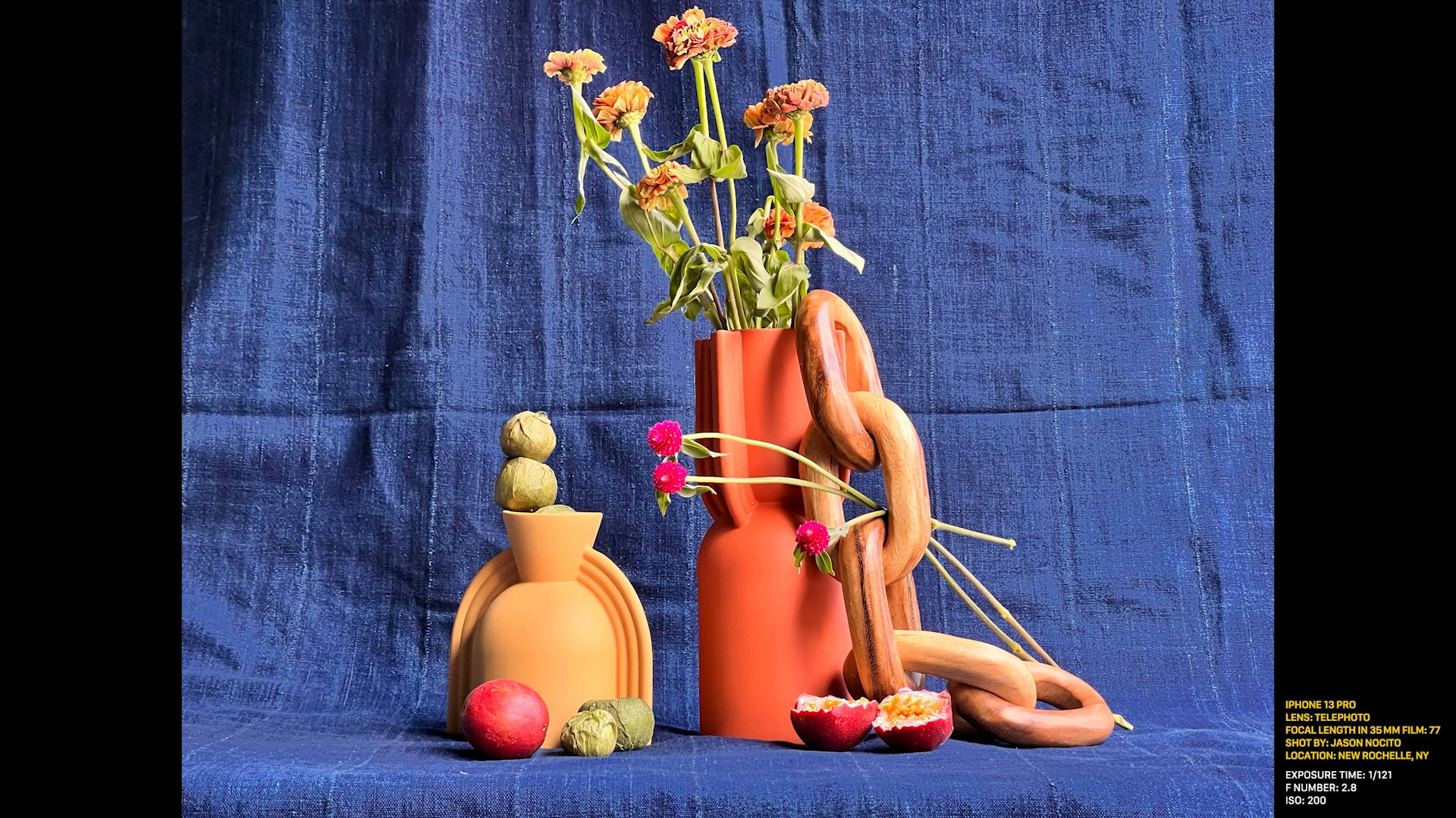 still life with vases and flowers