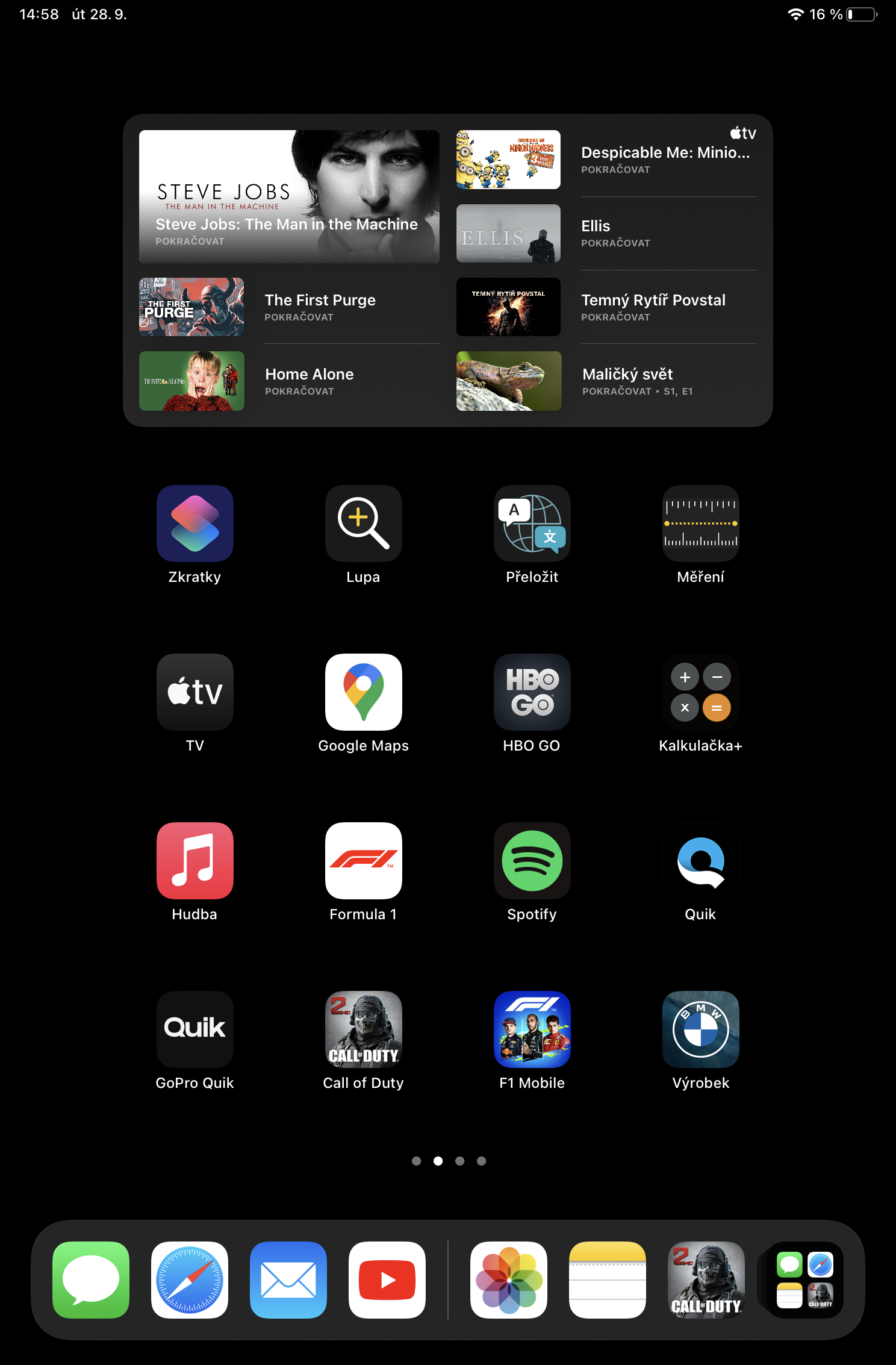 tablet apps home screen