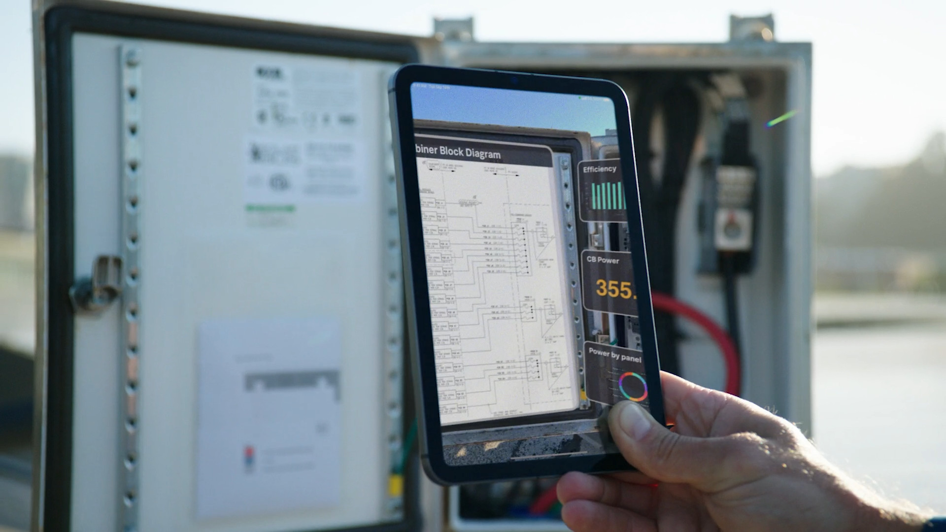 tablet augmented reality diagram