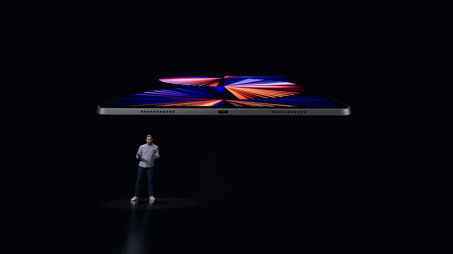 tablet side view presentation
