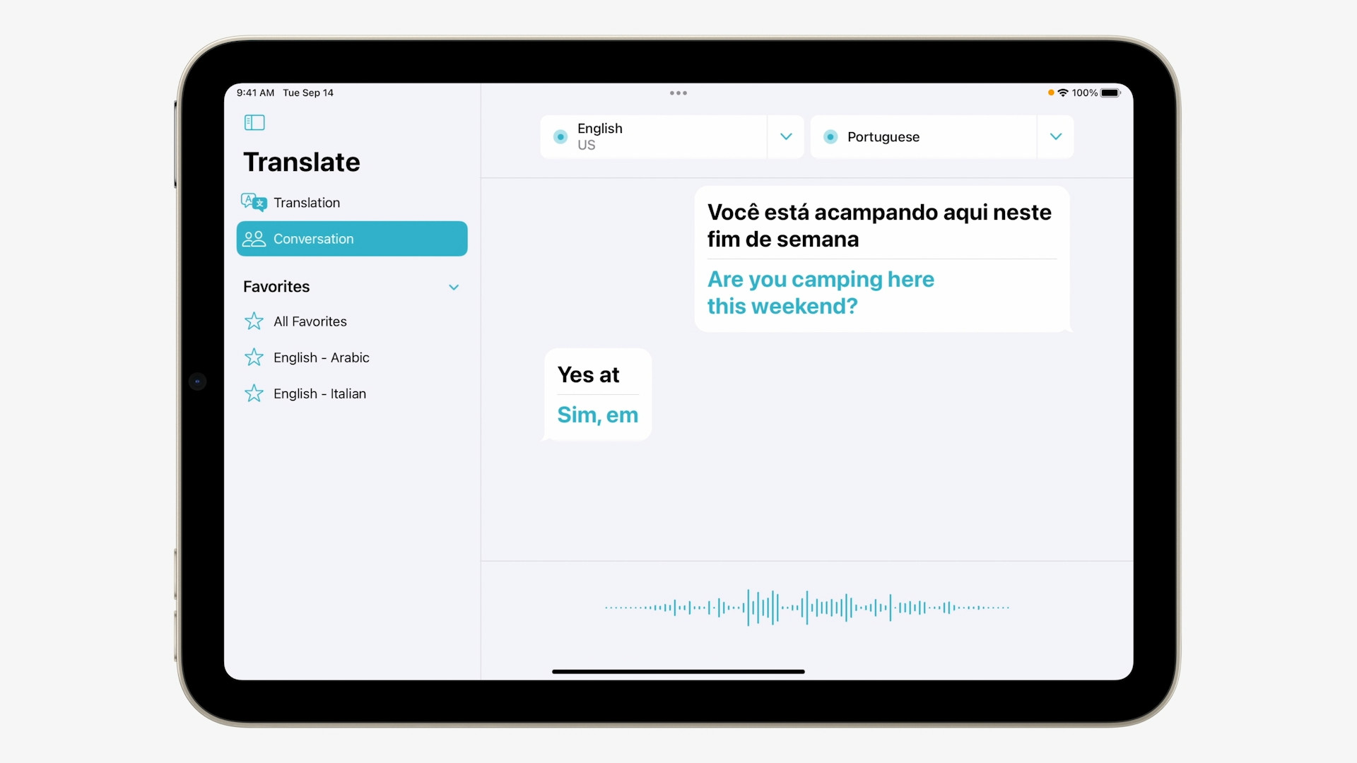 tablet translation app