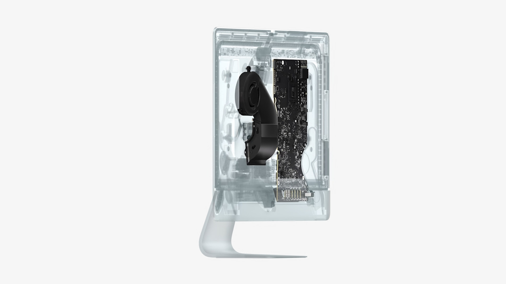 transparent imac side view