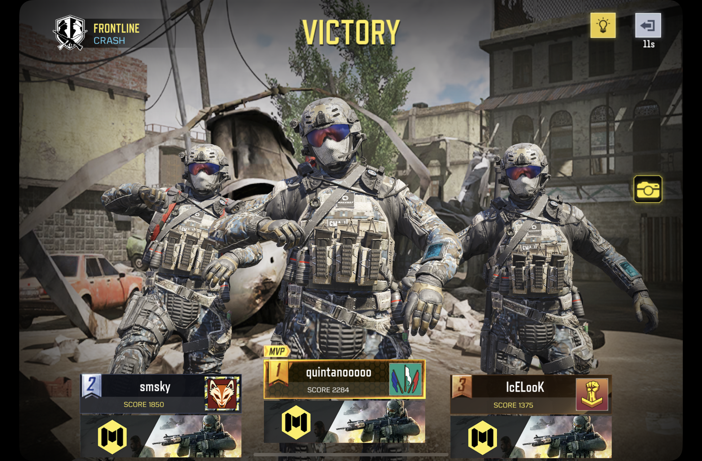 video game victory screen