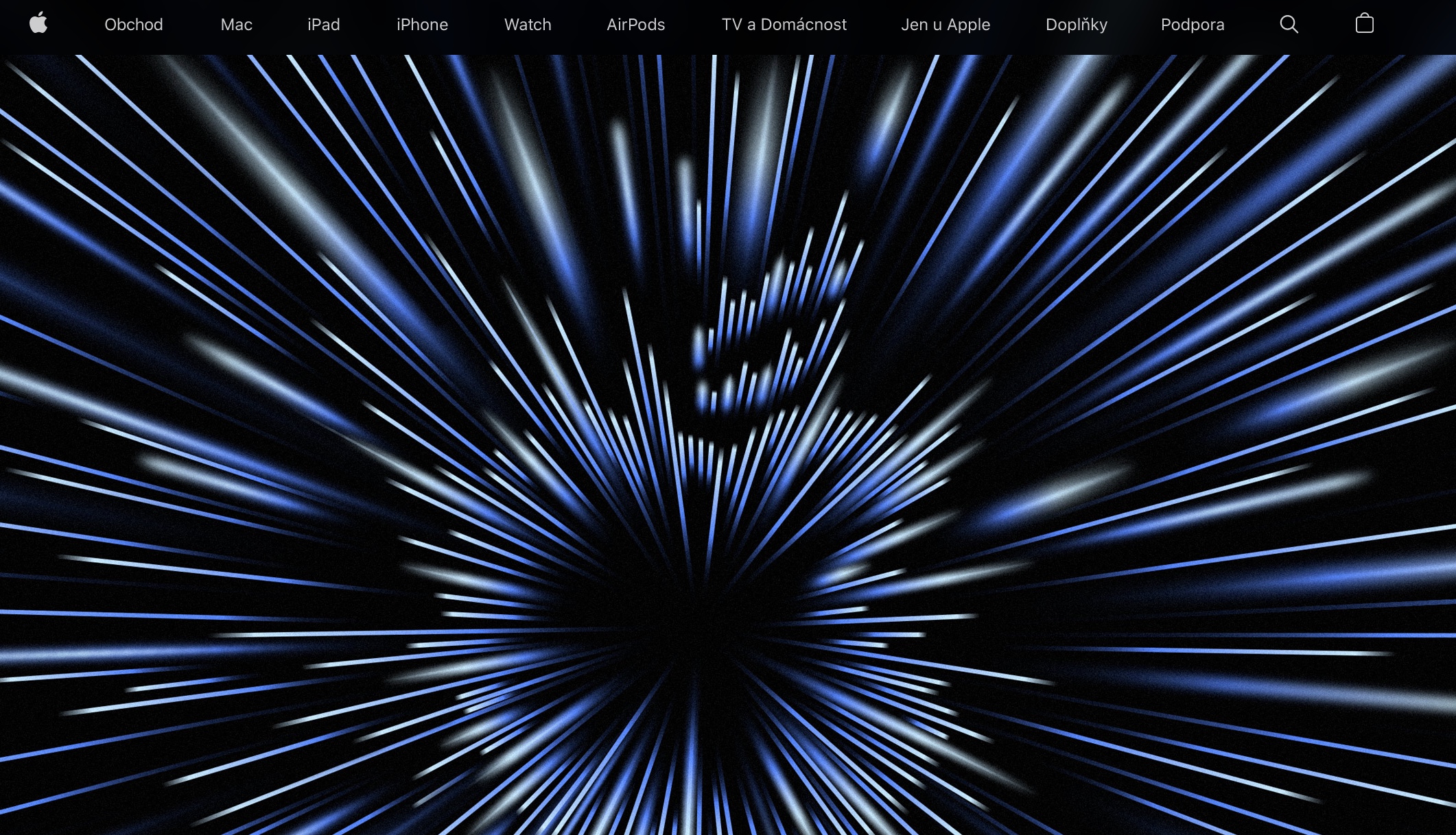 Apple novy web kategorie