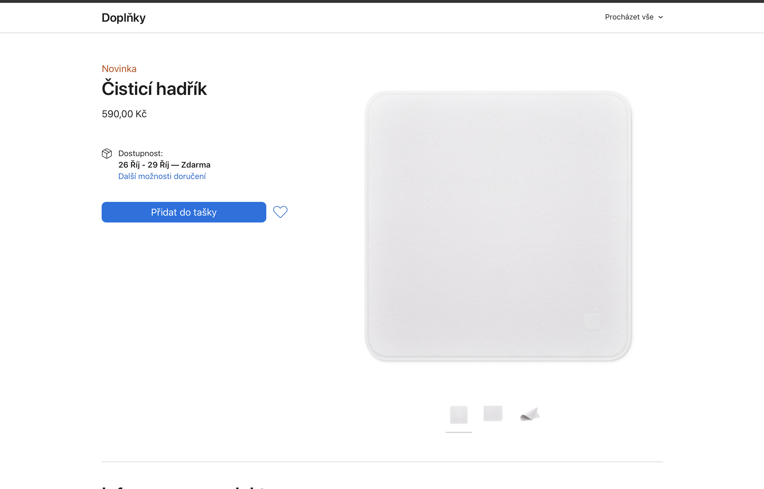 cleaning cloth product page