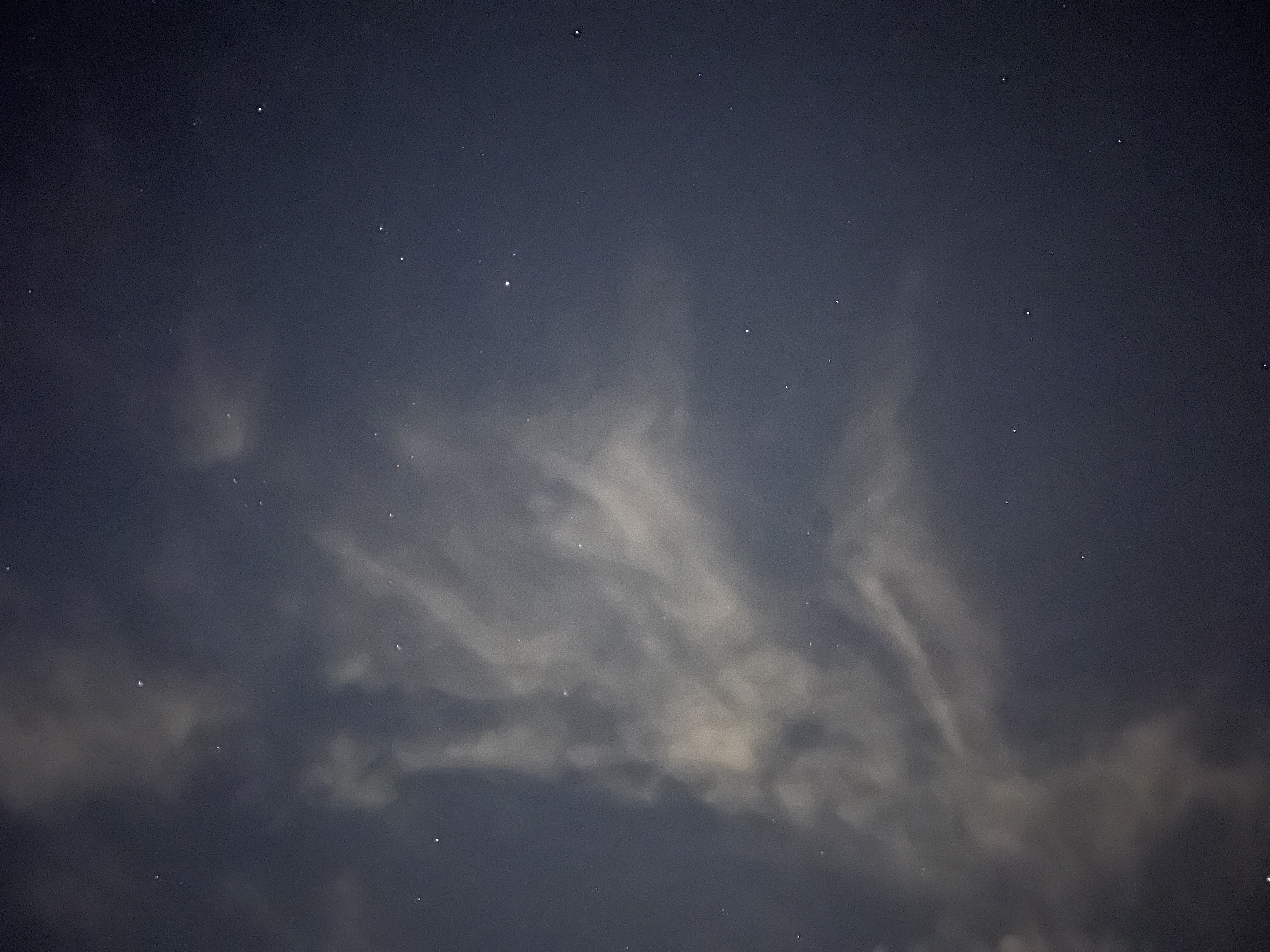 cloudy night sky