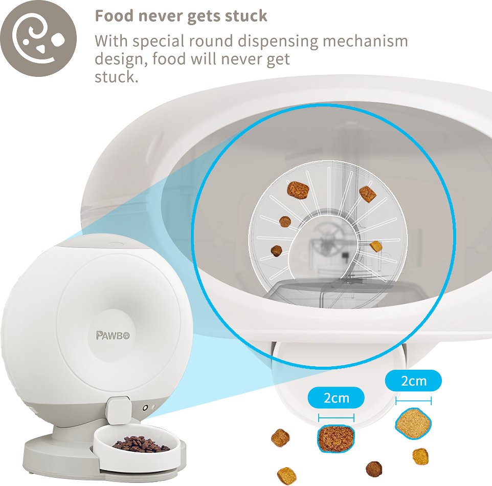 pet feeder food dispensing mechanism