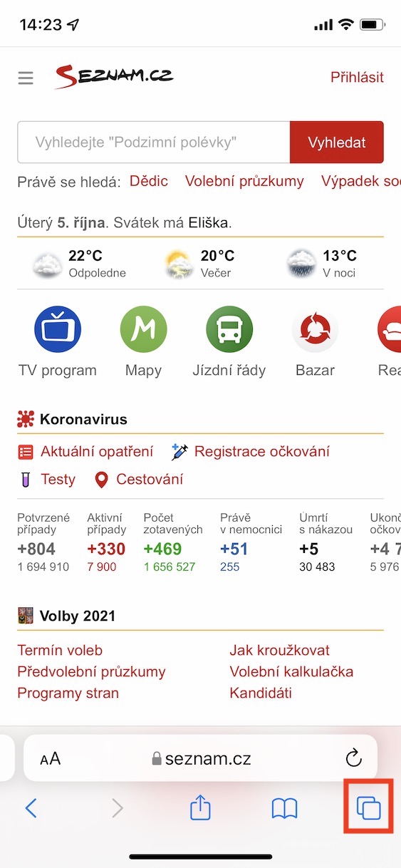 safari_ios15_synchronizace_uvodni_stranky2 ios 15 synchronizace úvodní stránky safari