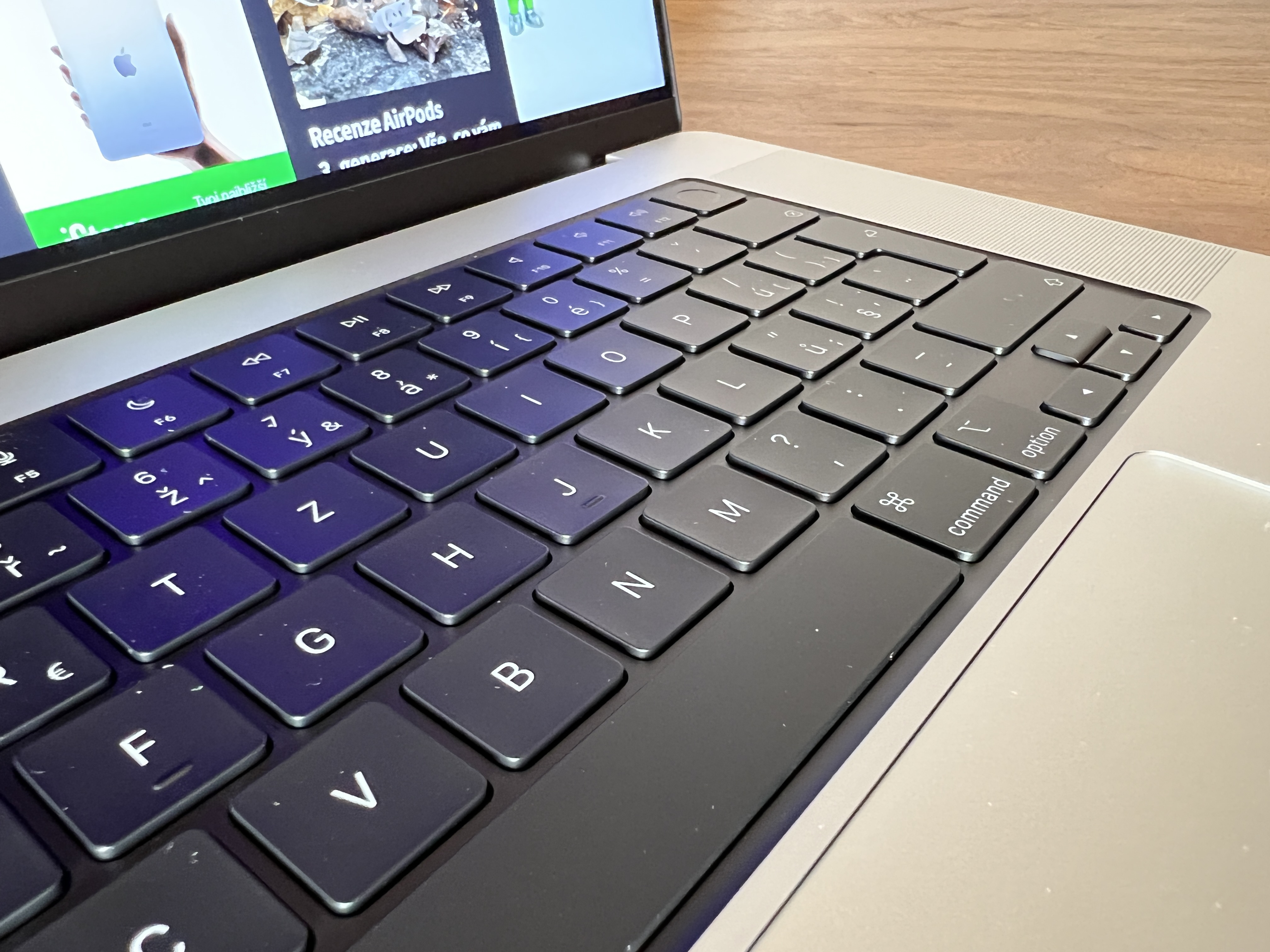 MacBook Pro M1 Pro keyboard