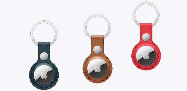 airtag kožená klíčenka apple