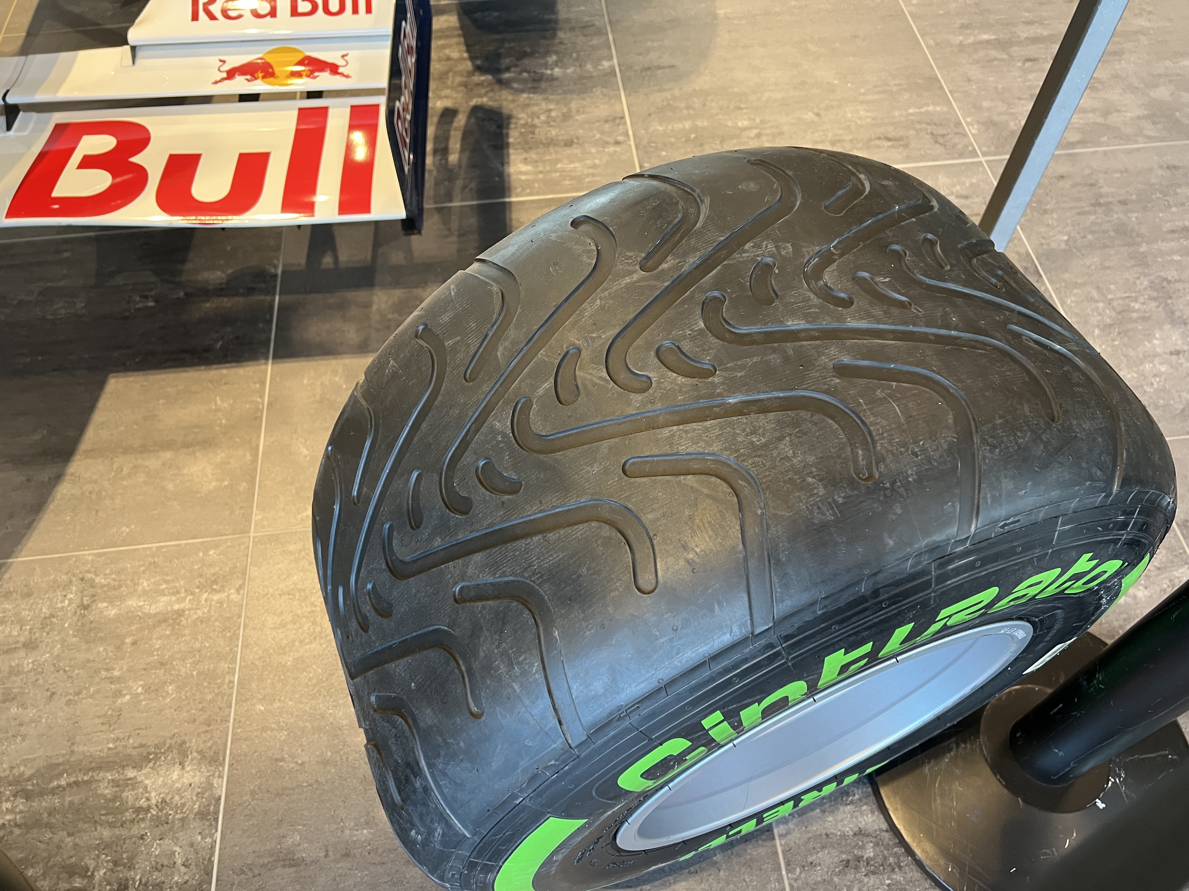 close up racing tire