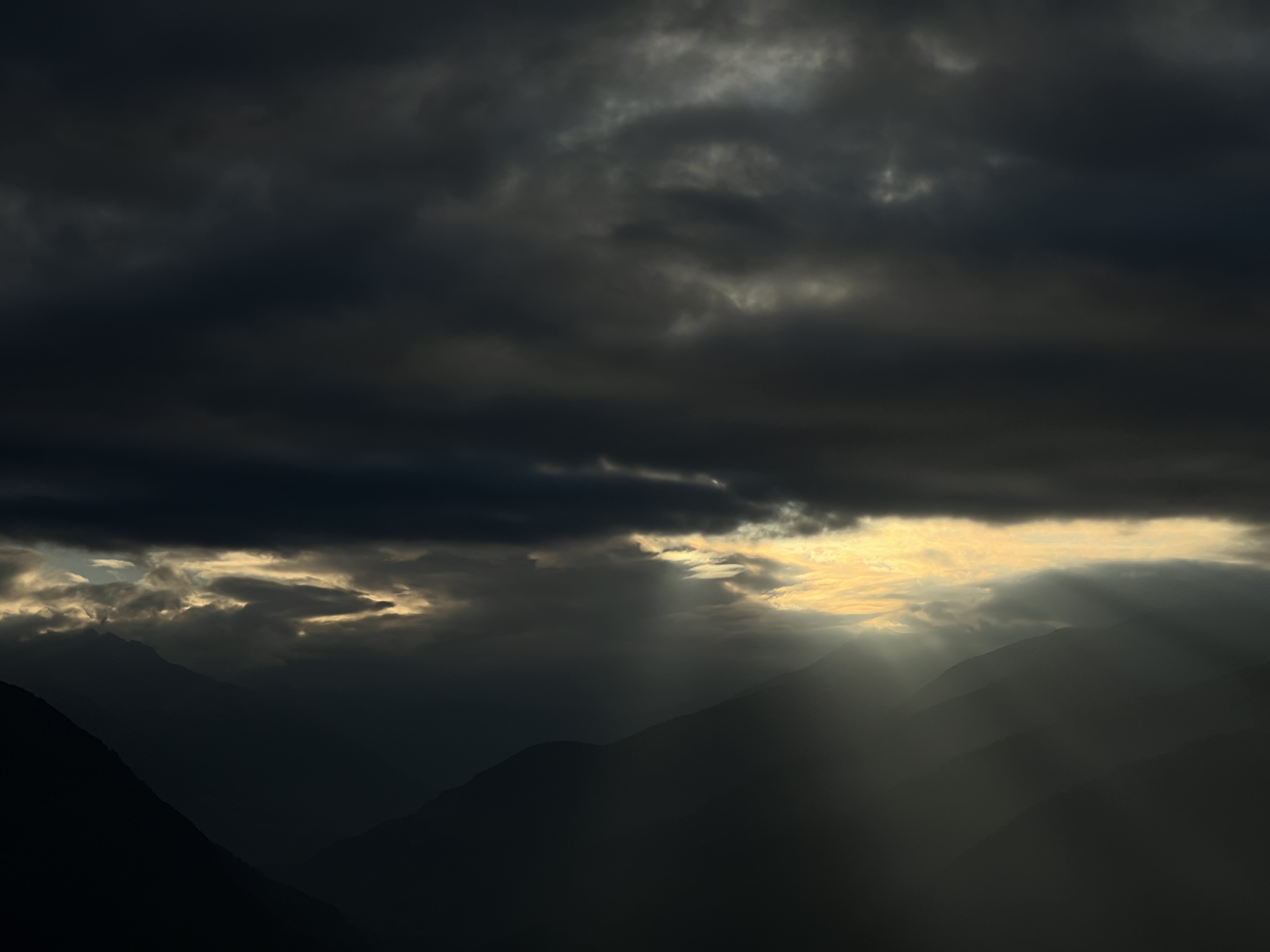 cloudy mountain landscape