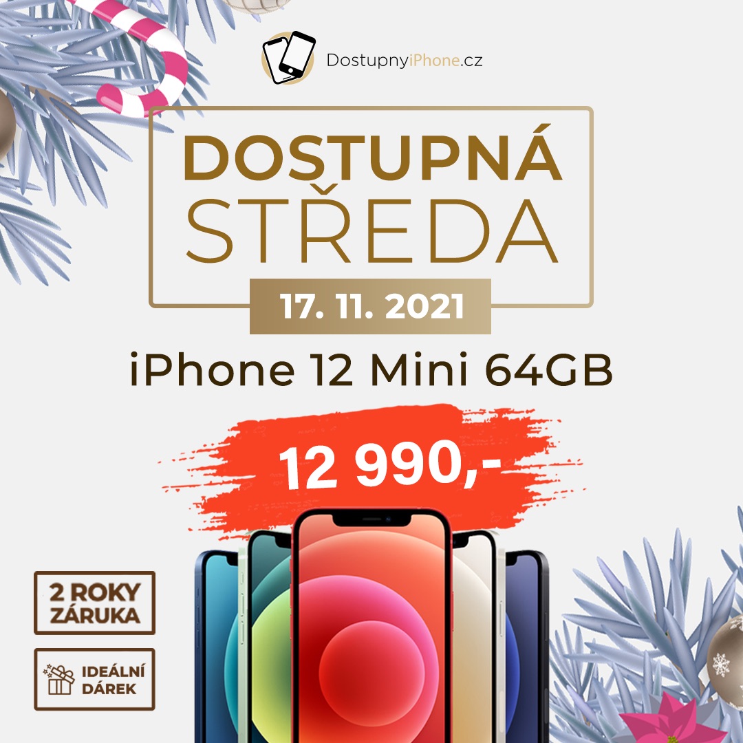 Dostupná Středa: iPhone 12 mini 64GB fb
