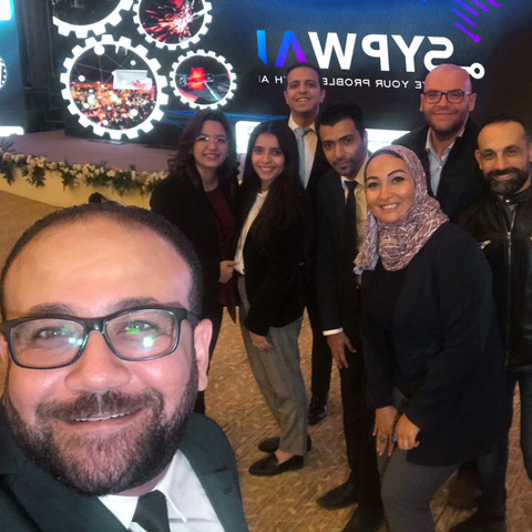 group photo at event