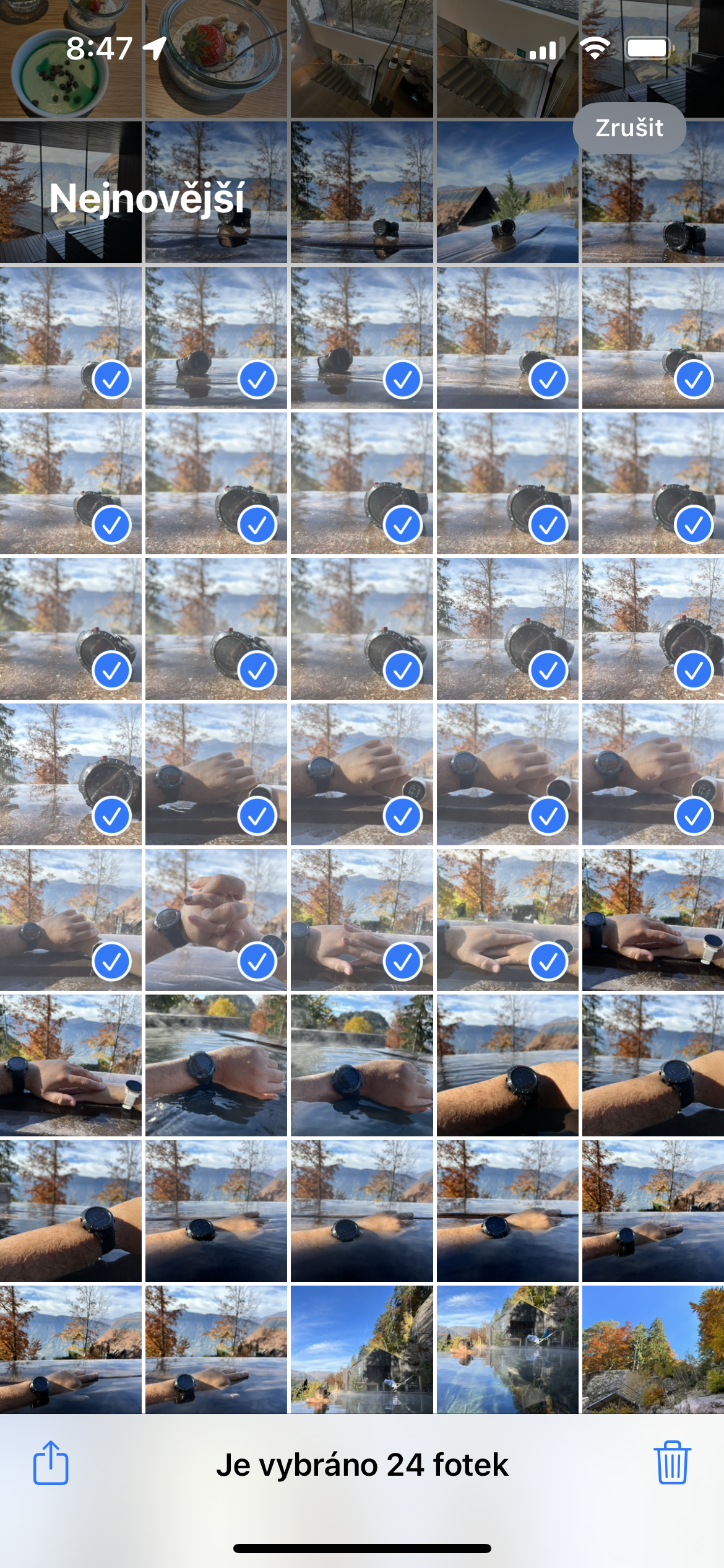 iphone oznaceni galerie