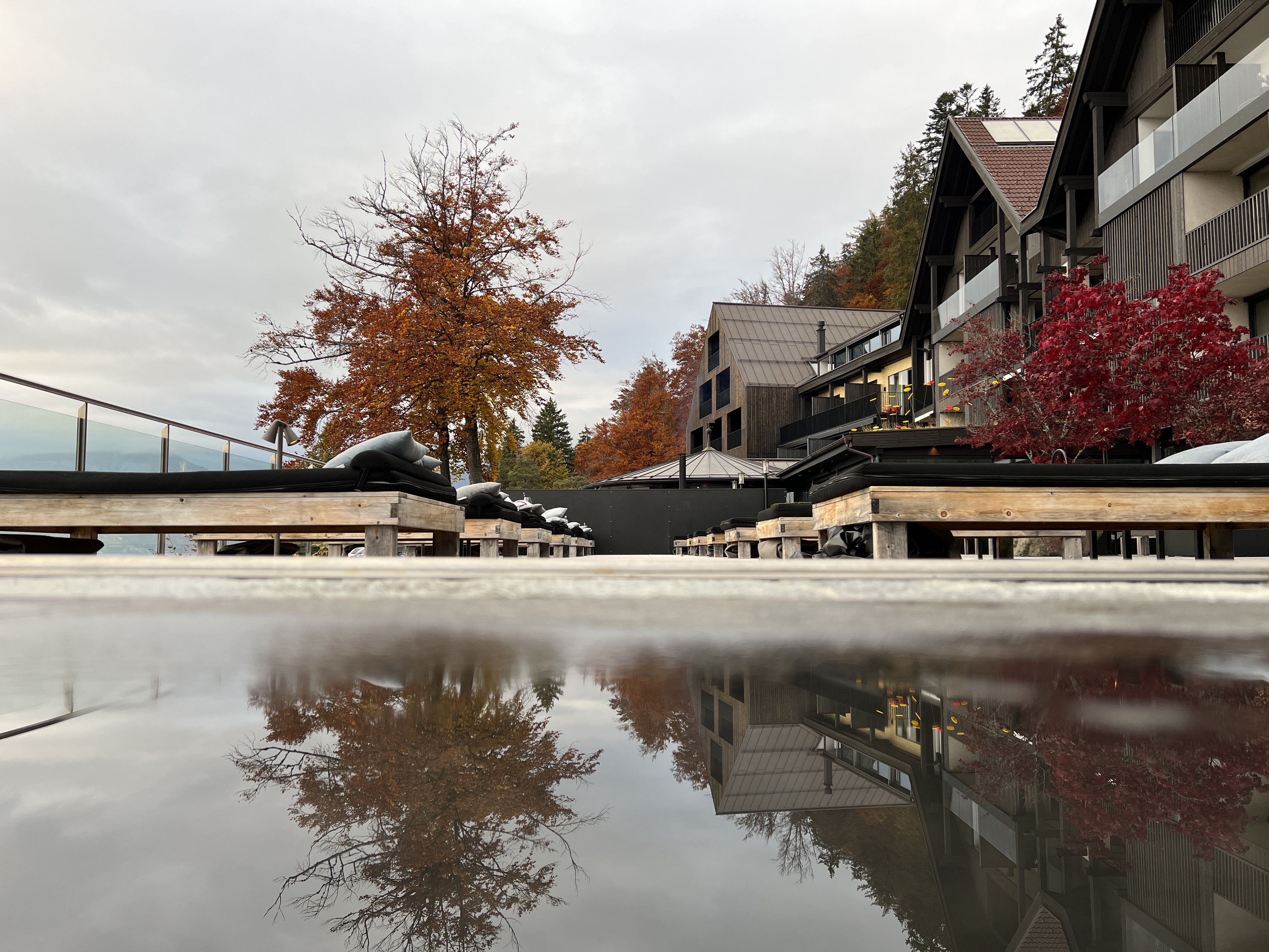 modern hotel reflection