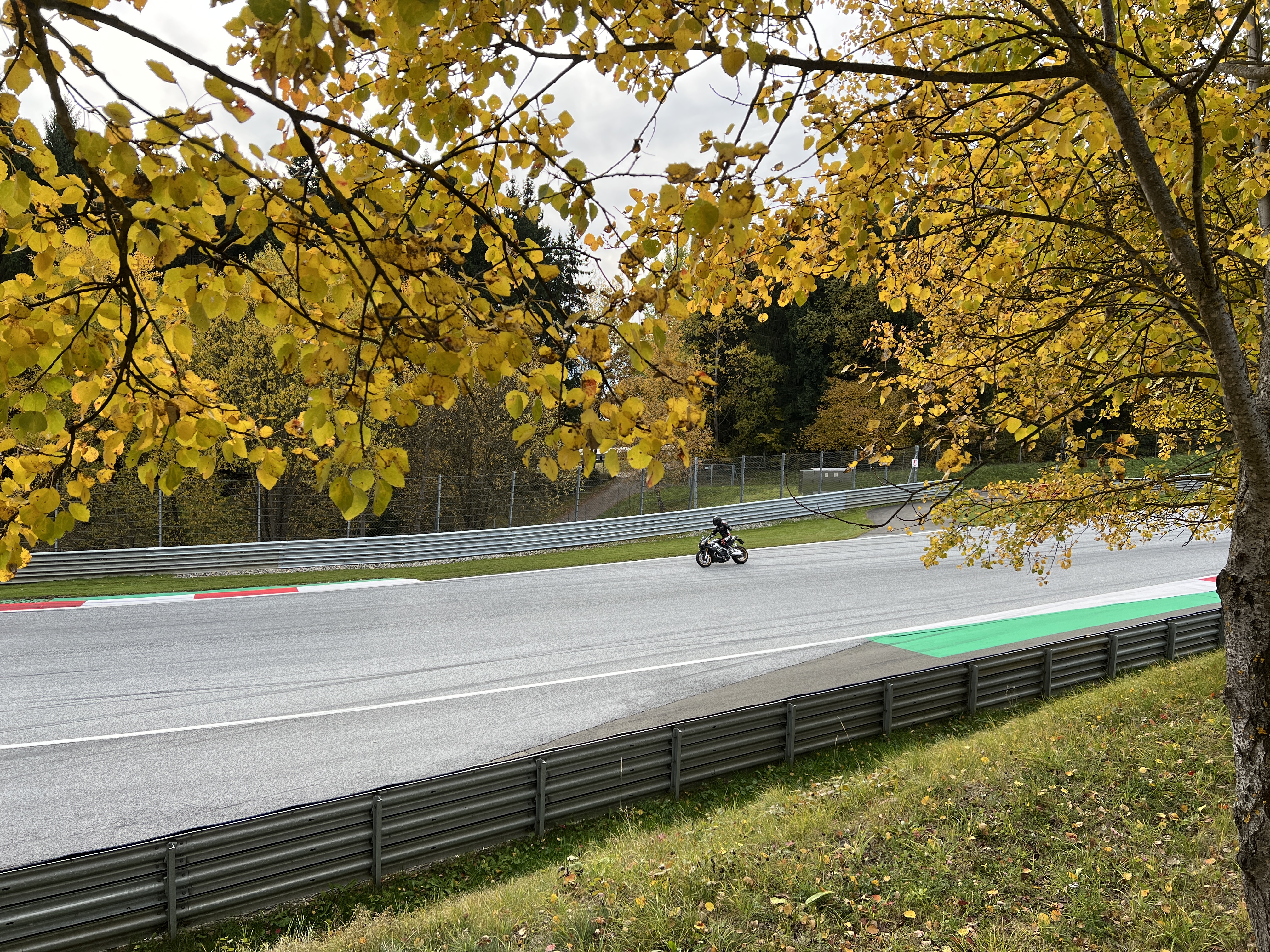 motorcycle on racetrack