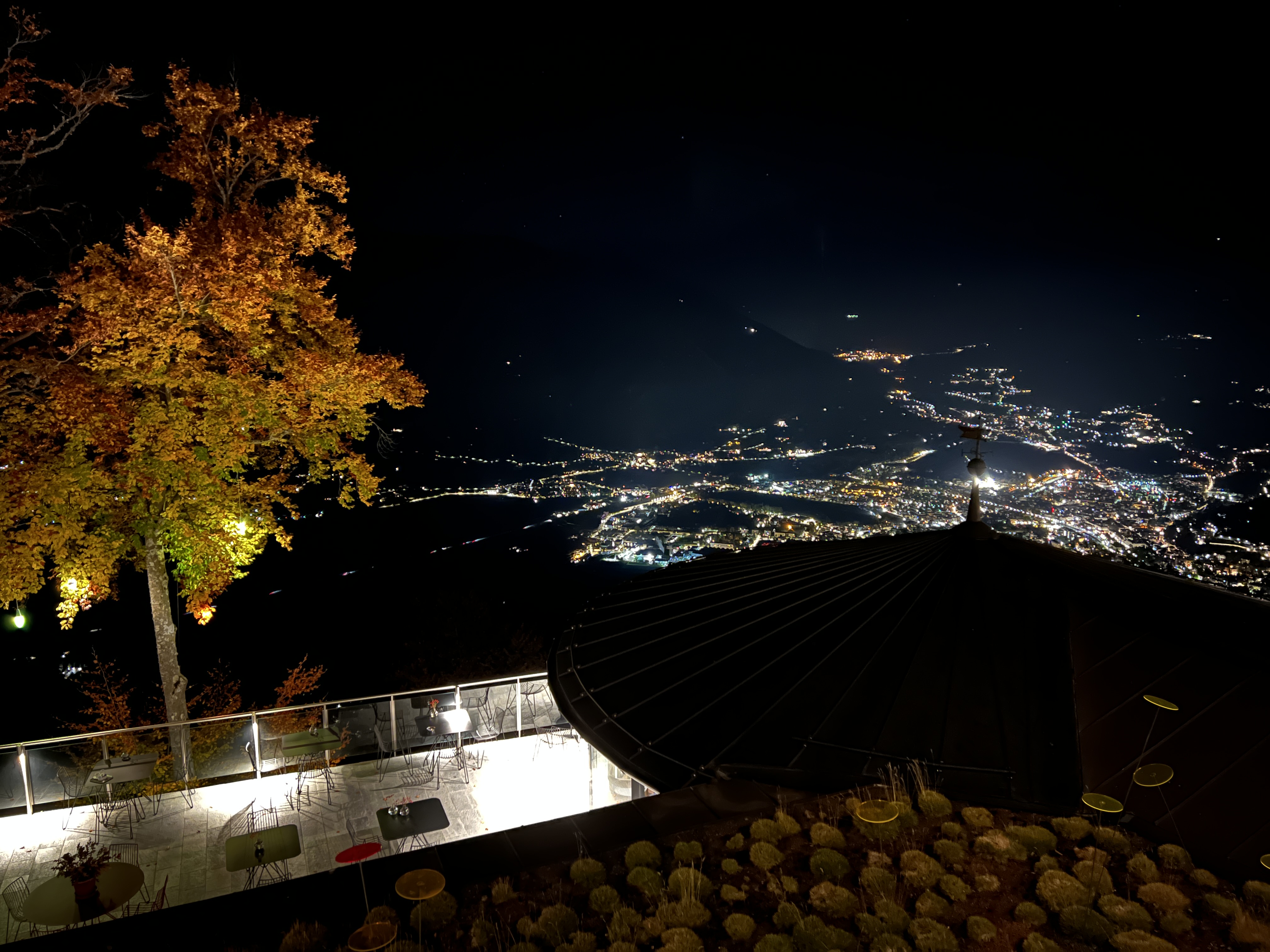 night city view from terrace