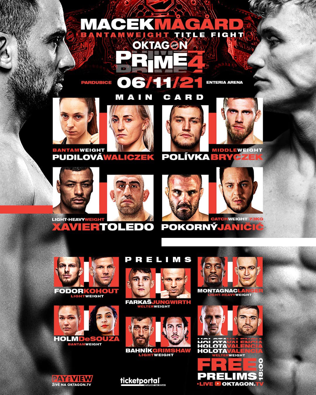 oktagon prime 4 fightcard