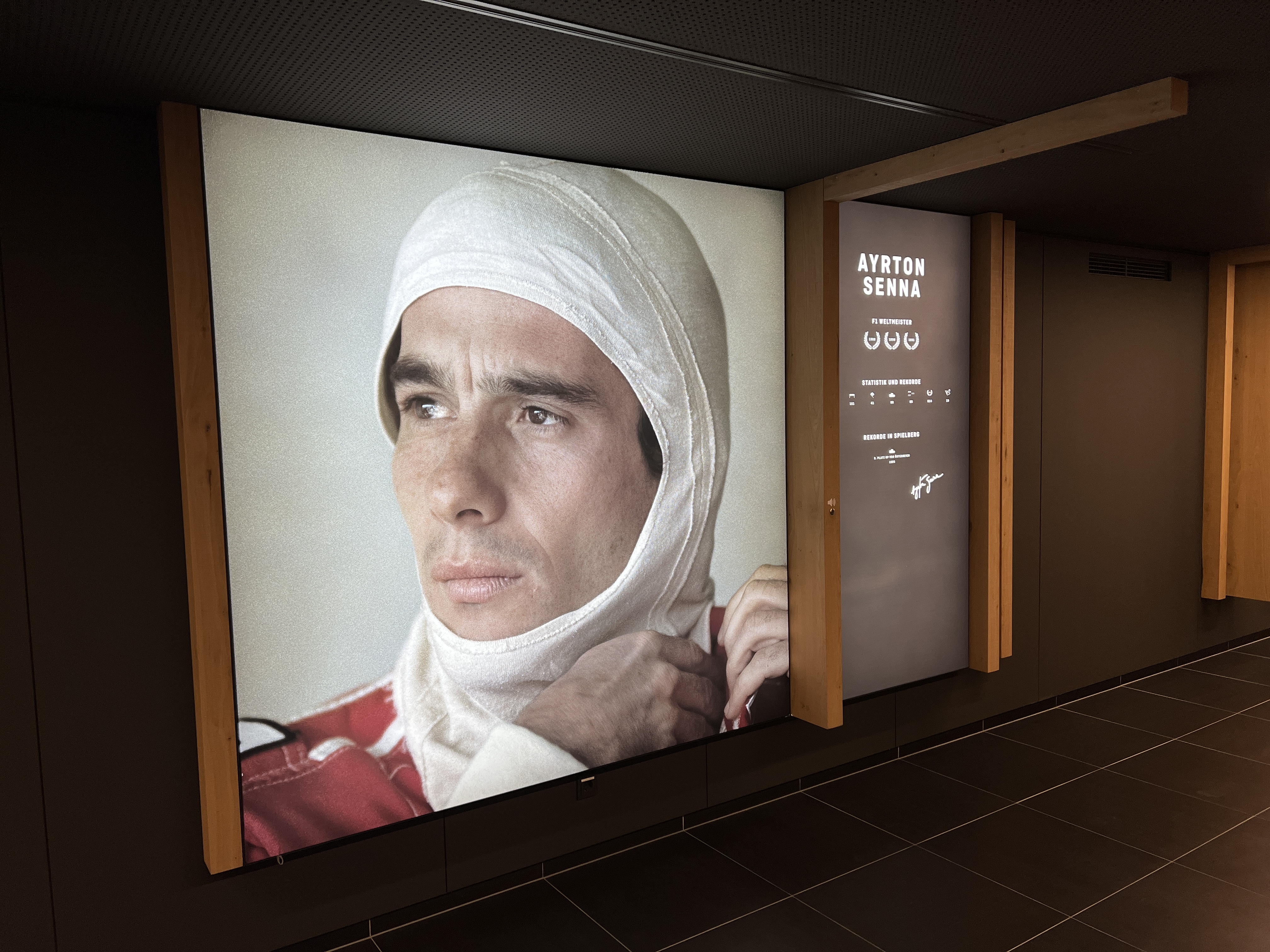 portrait display racing driver