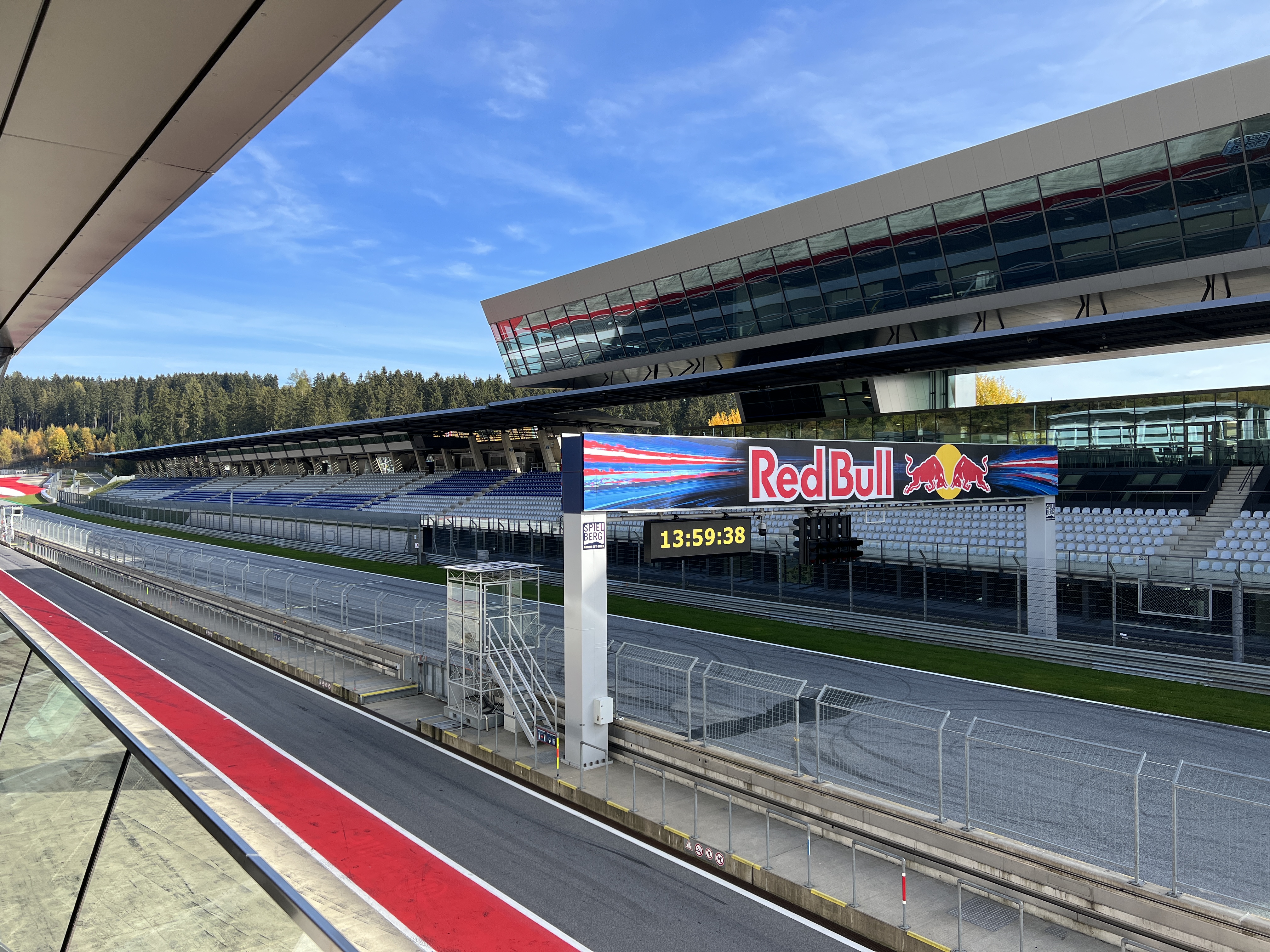 race track view red bull