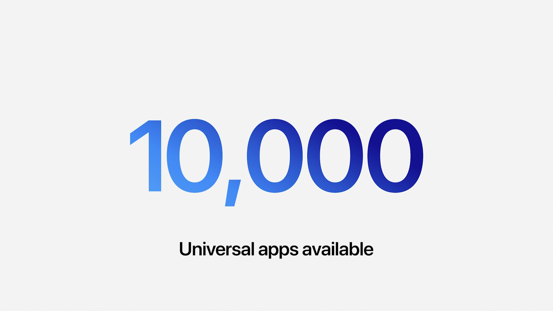 10000 universal apps