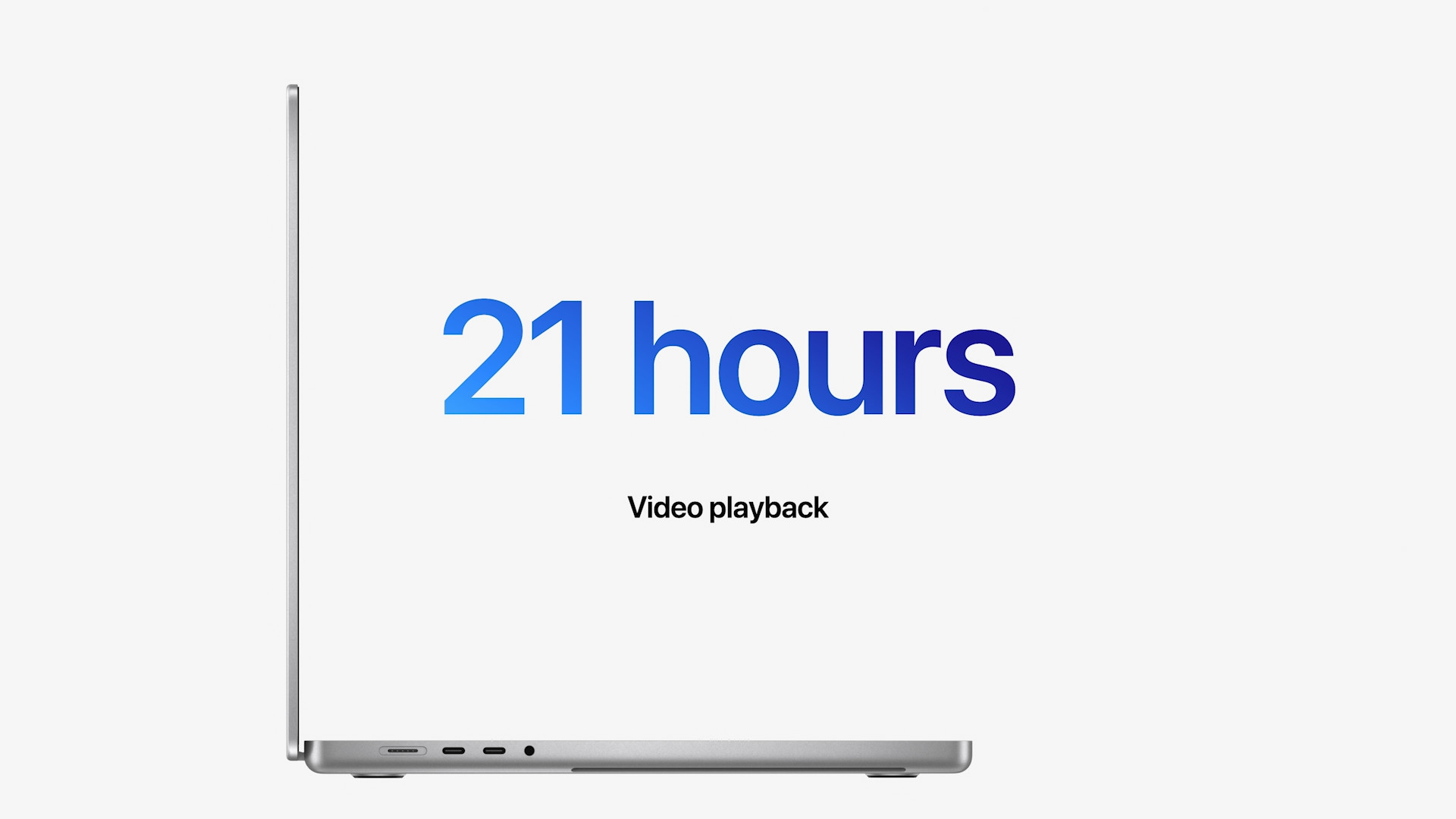21 hours video playback