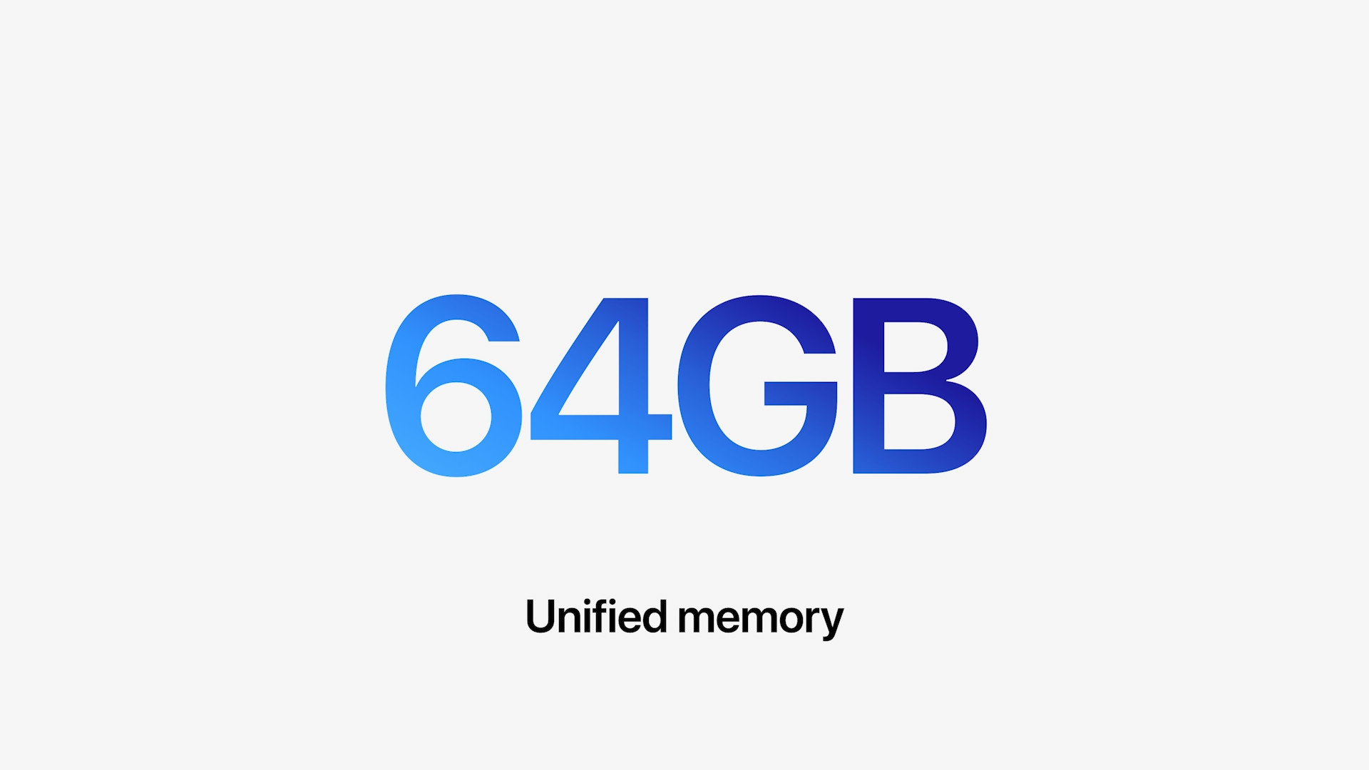 64gb unified memory text