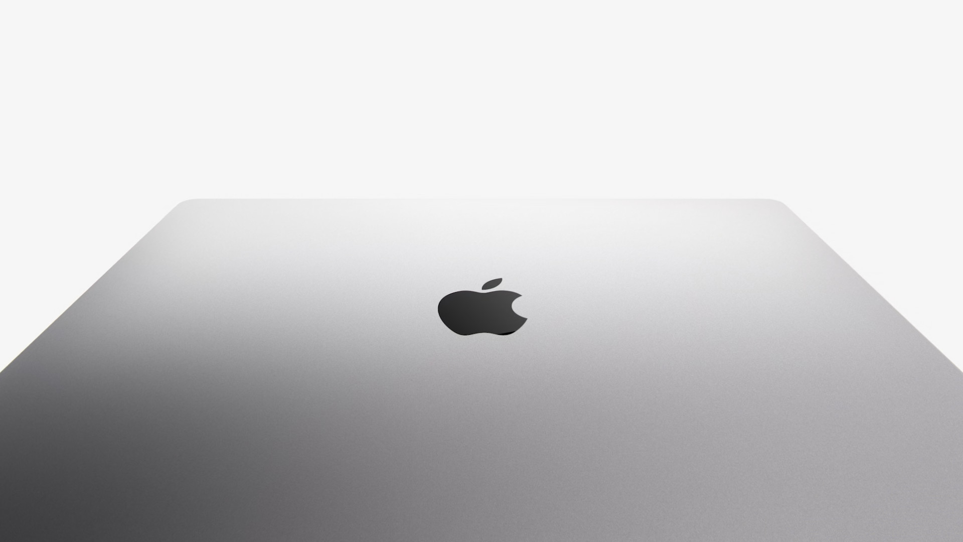 apple logo on laptop lid