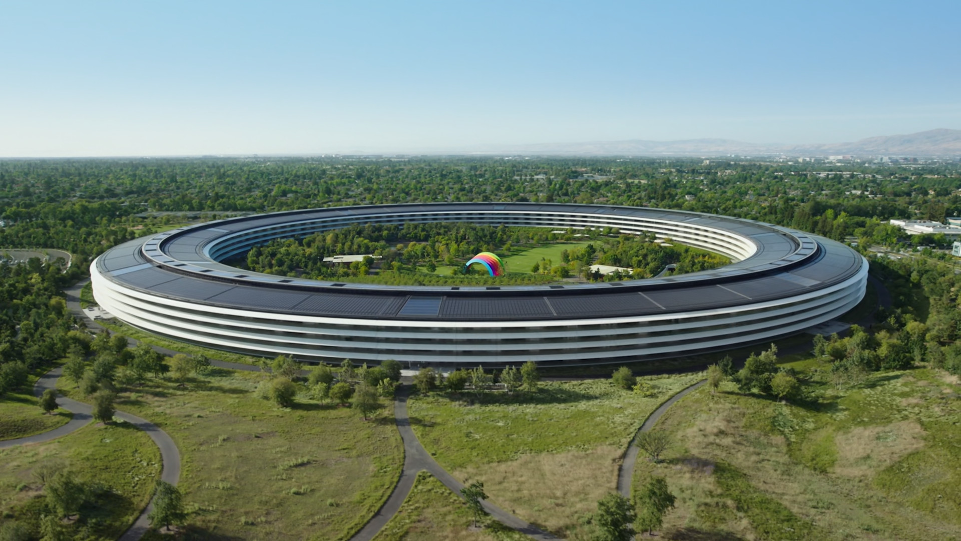 apple park aerial view