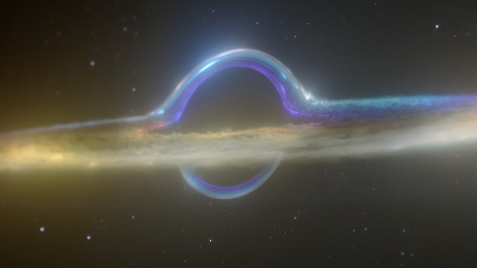 black hole space visual