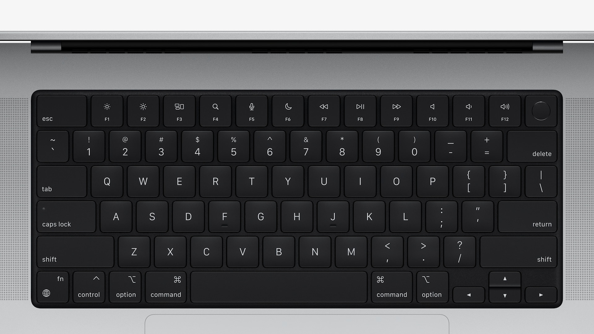 black laptop keyboard