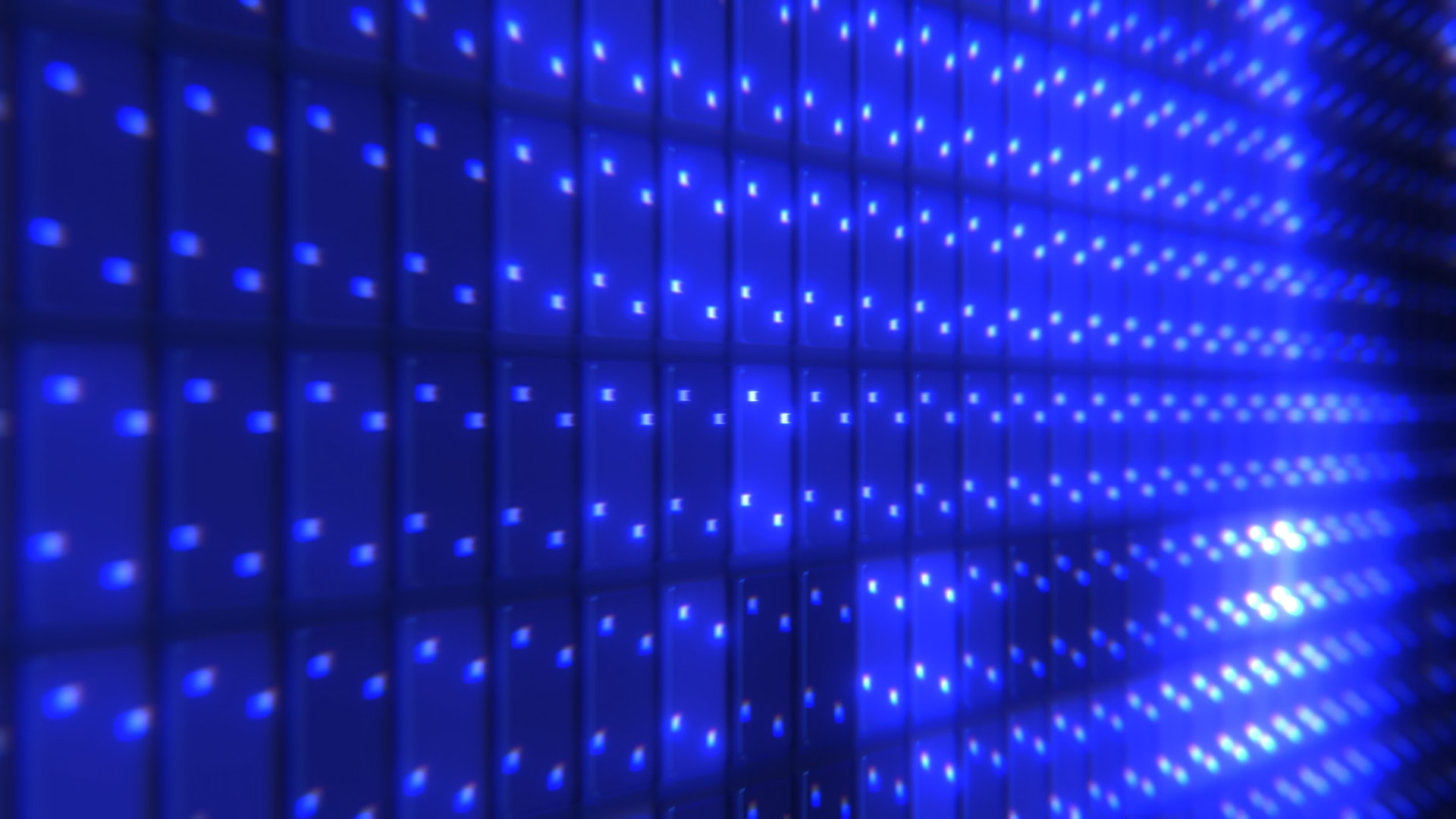blue led panel closeup