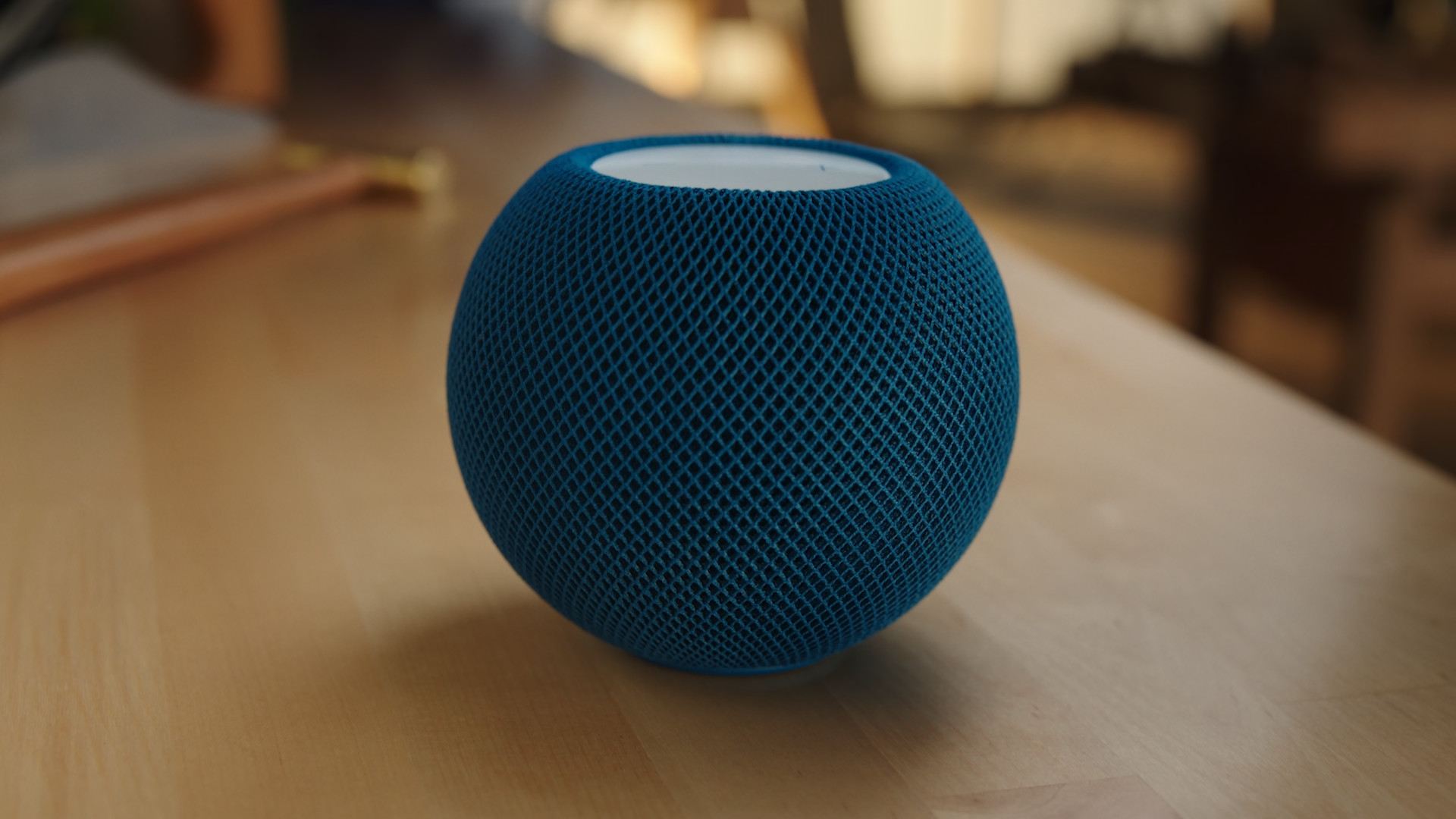 blue smart speaker