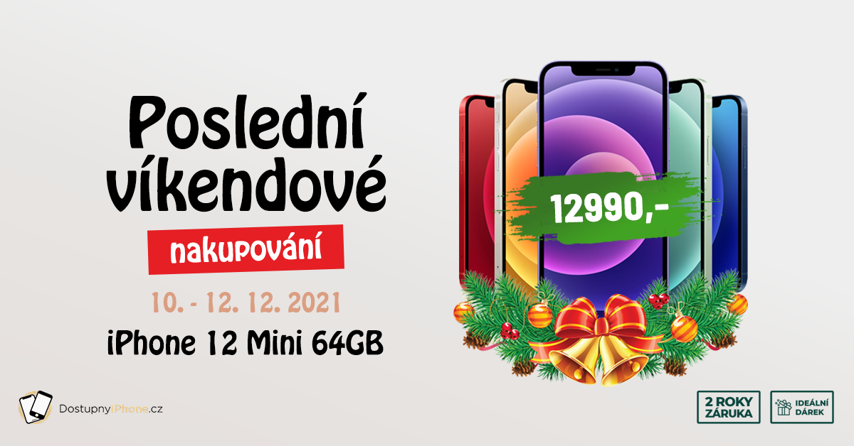 Dostupný iPhone: iPhone 12 mini 64GB za akční cenu