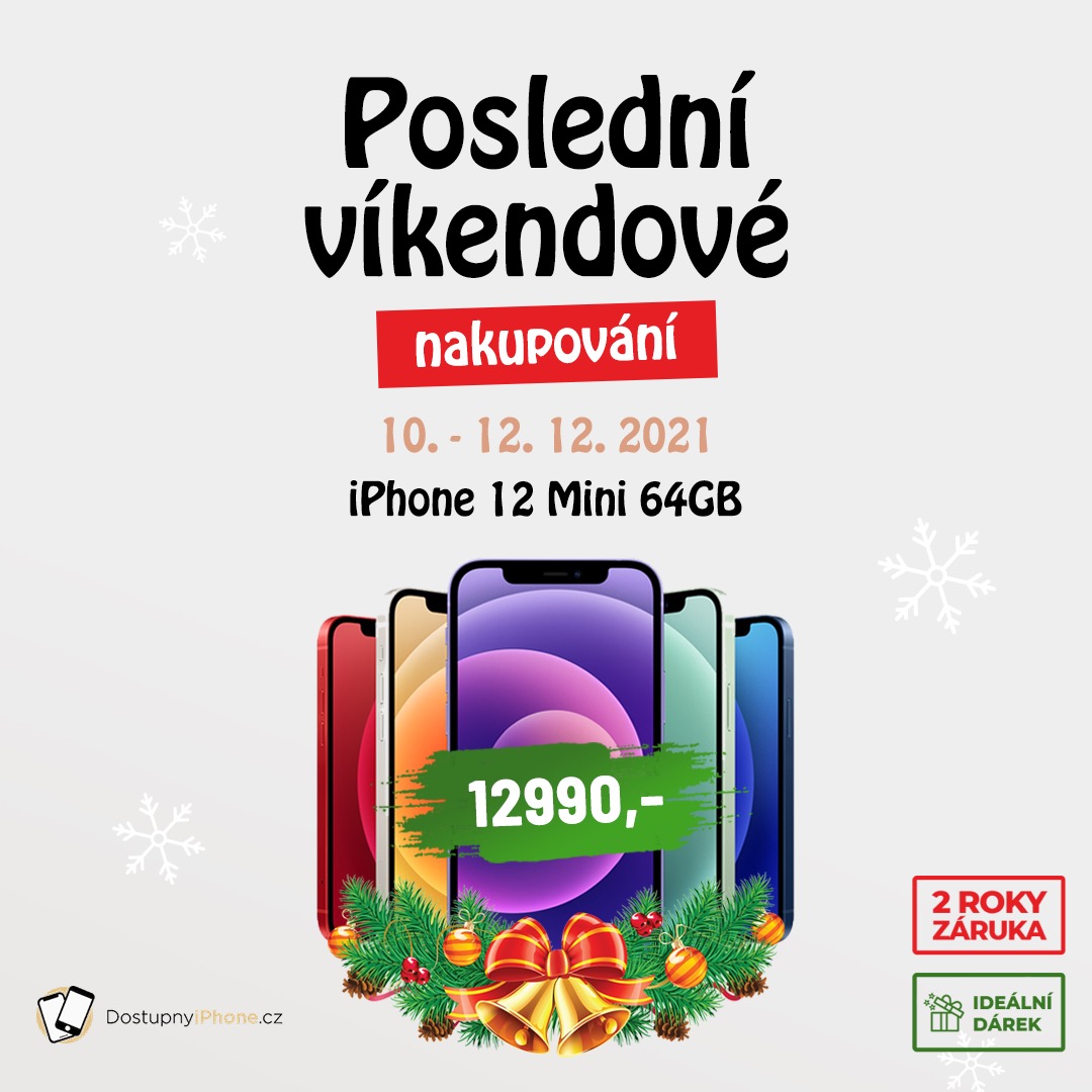 dostupny iphone posledni vikendove nakupovani