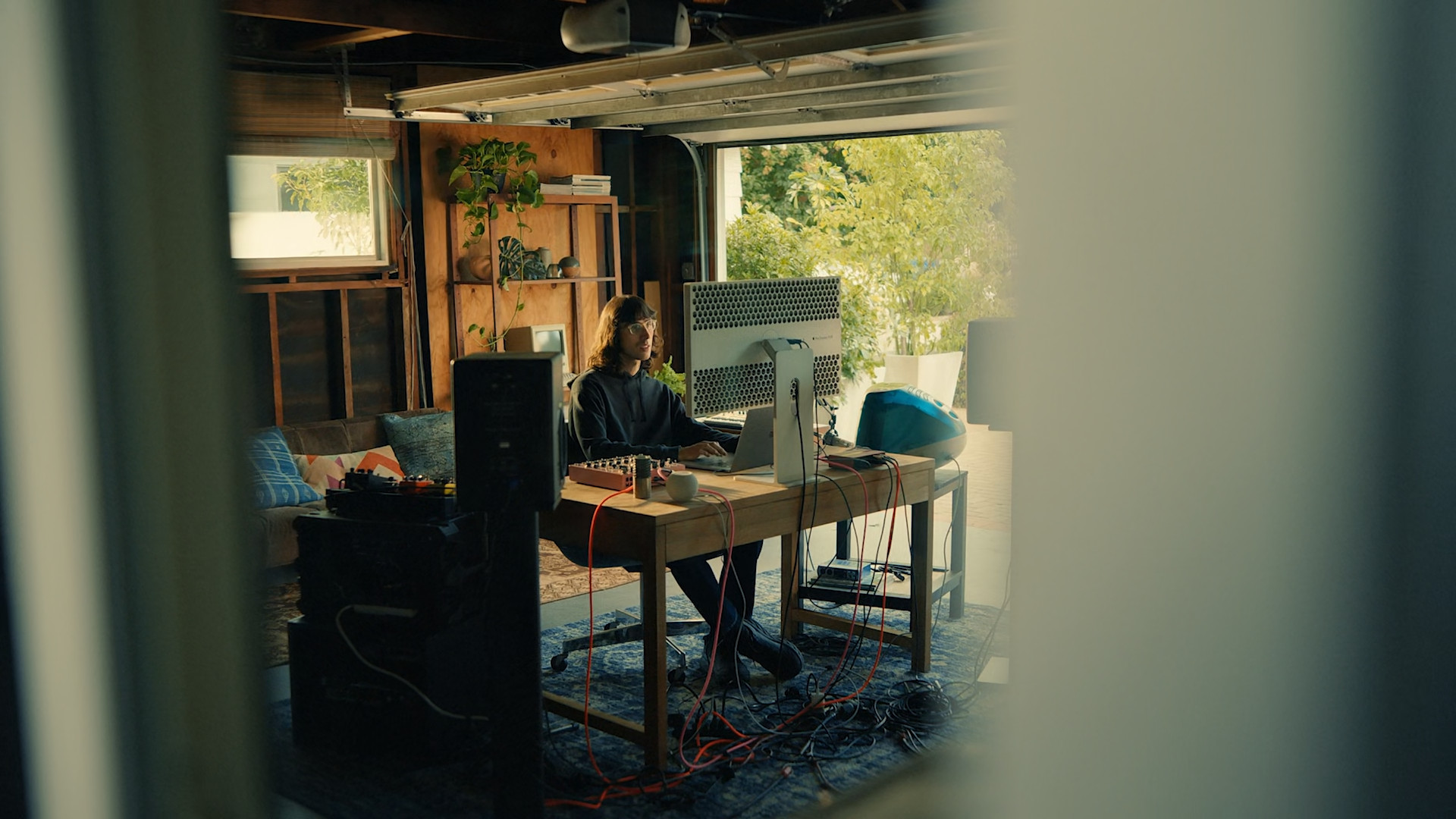 home studio setup window view 2