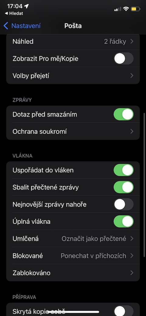 iOS Protect Mail Activity